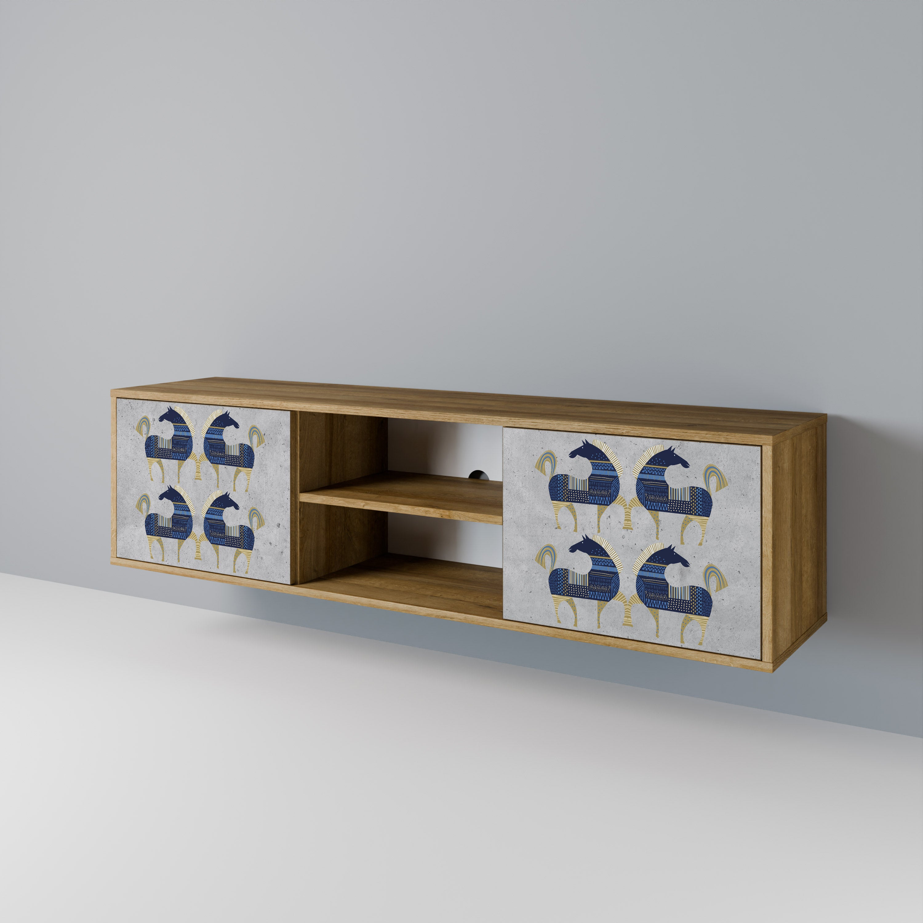 MAJESTIC STEED 2-Door TV Cabinet