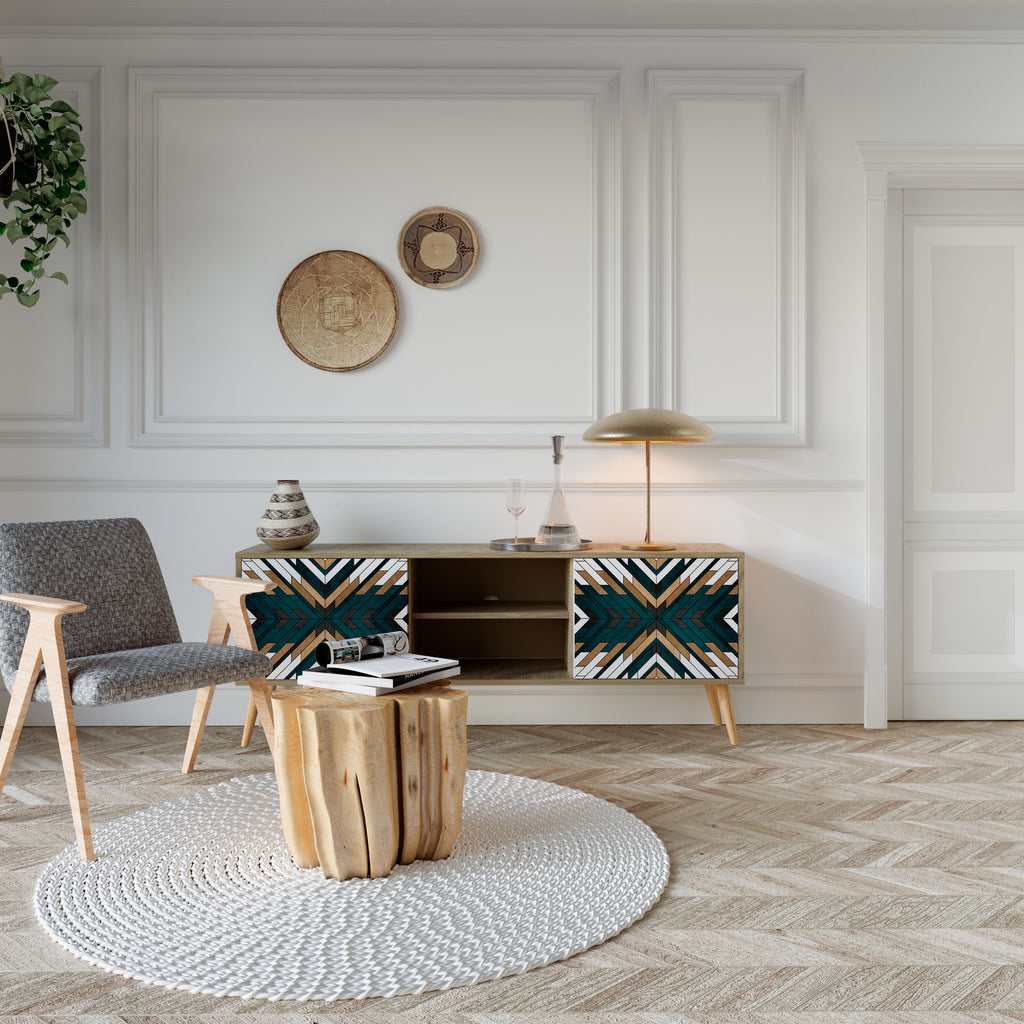 ARTISTIC GEOMETRY Dvoudveřový TV stolek