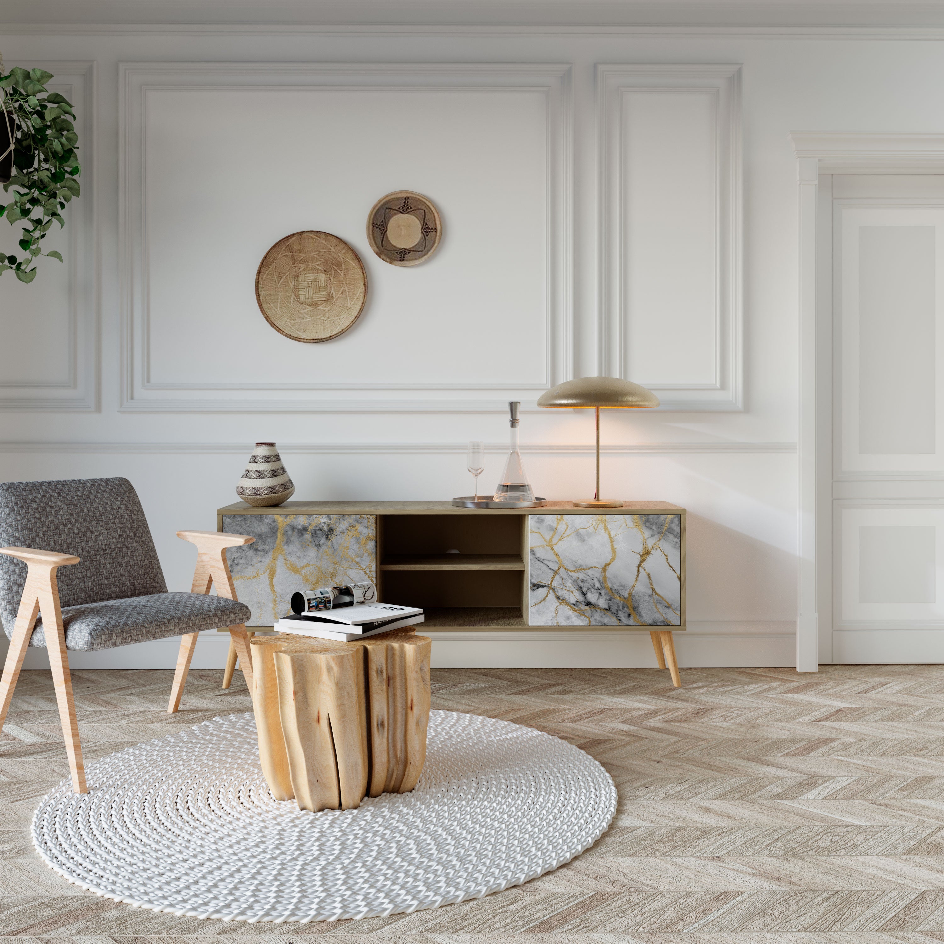 TIMELESS GLIDE 2-Door TV Cabinet