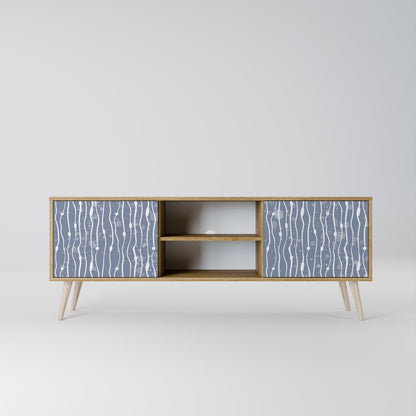 GRAPHITE RAIN Dvoudveřový TV stolek