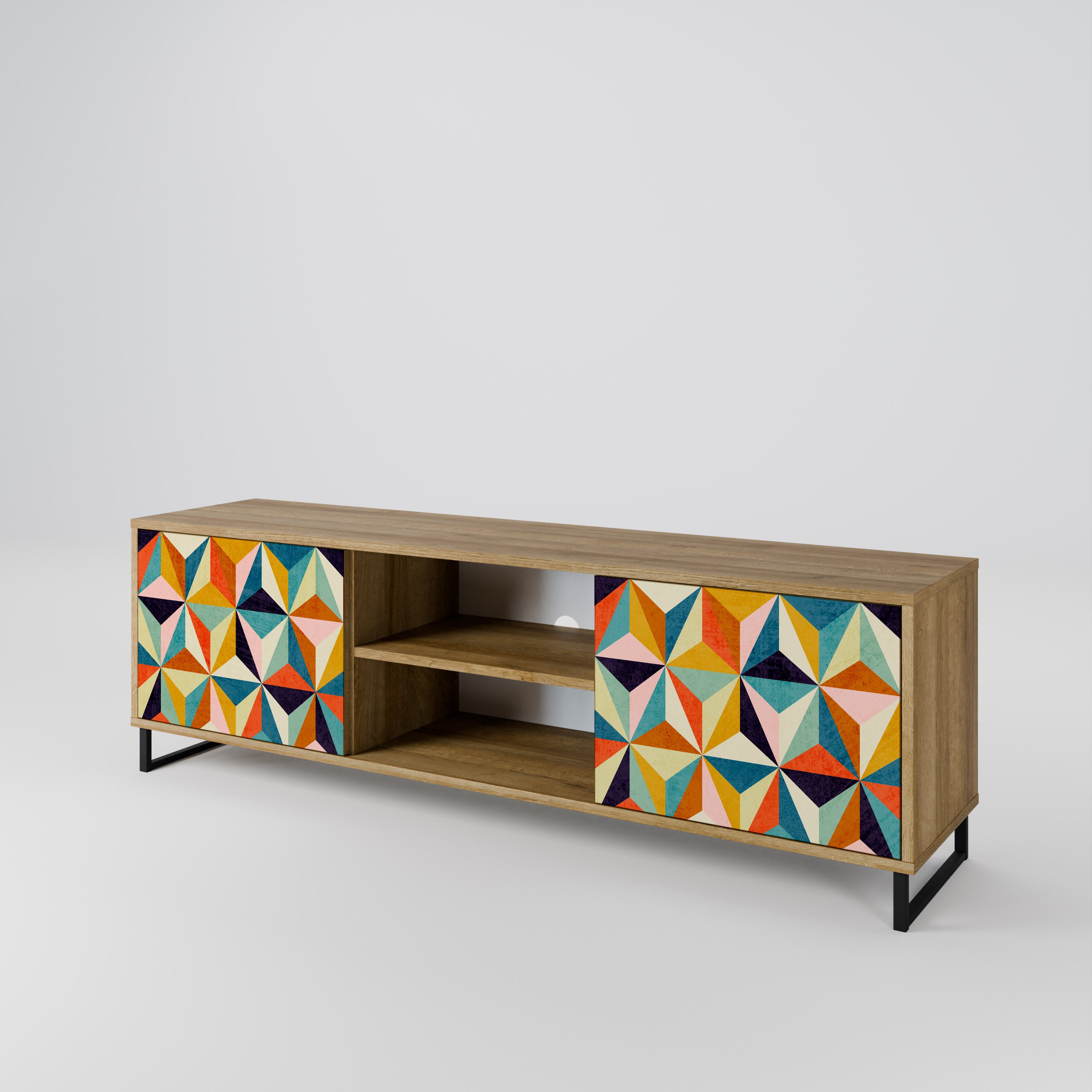 TESSELATE TREASURES Dvoudveřový TV stolek