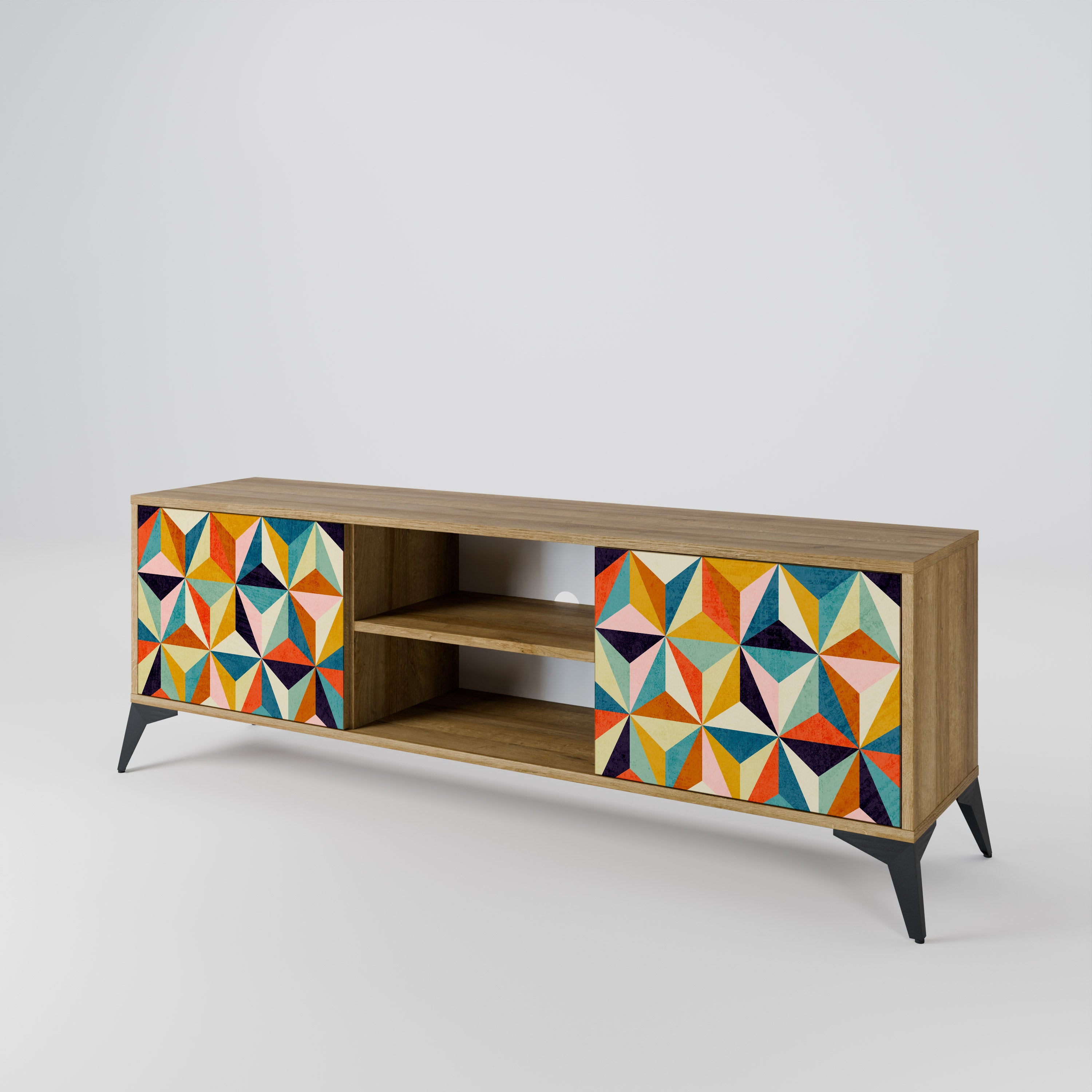 TESSELATE TREASURES Dvoudveřový TV stolek