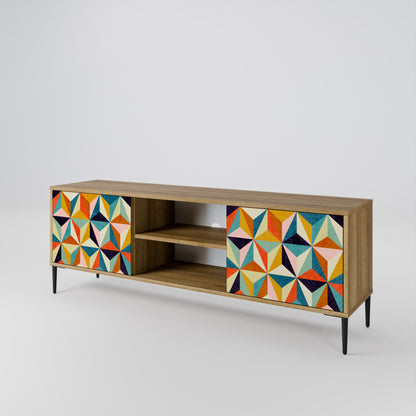TESSELATE TREASURES Dvoudveřový TV stolek