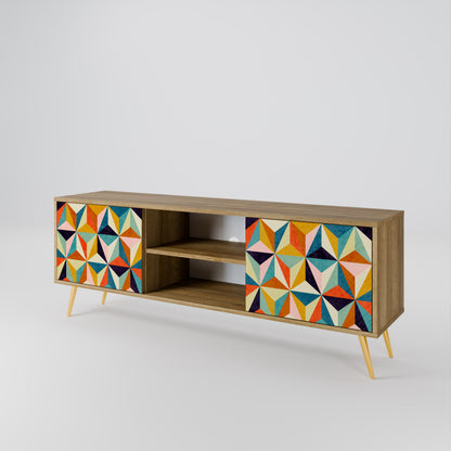 TESSELATE TREASURES Dvoudveřový TV stolek
