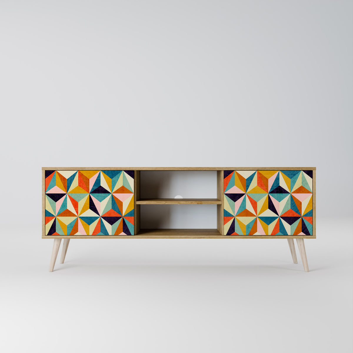 TESSELATE TREASURES Dvoudveřový TV stolek