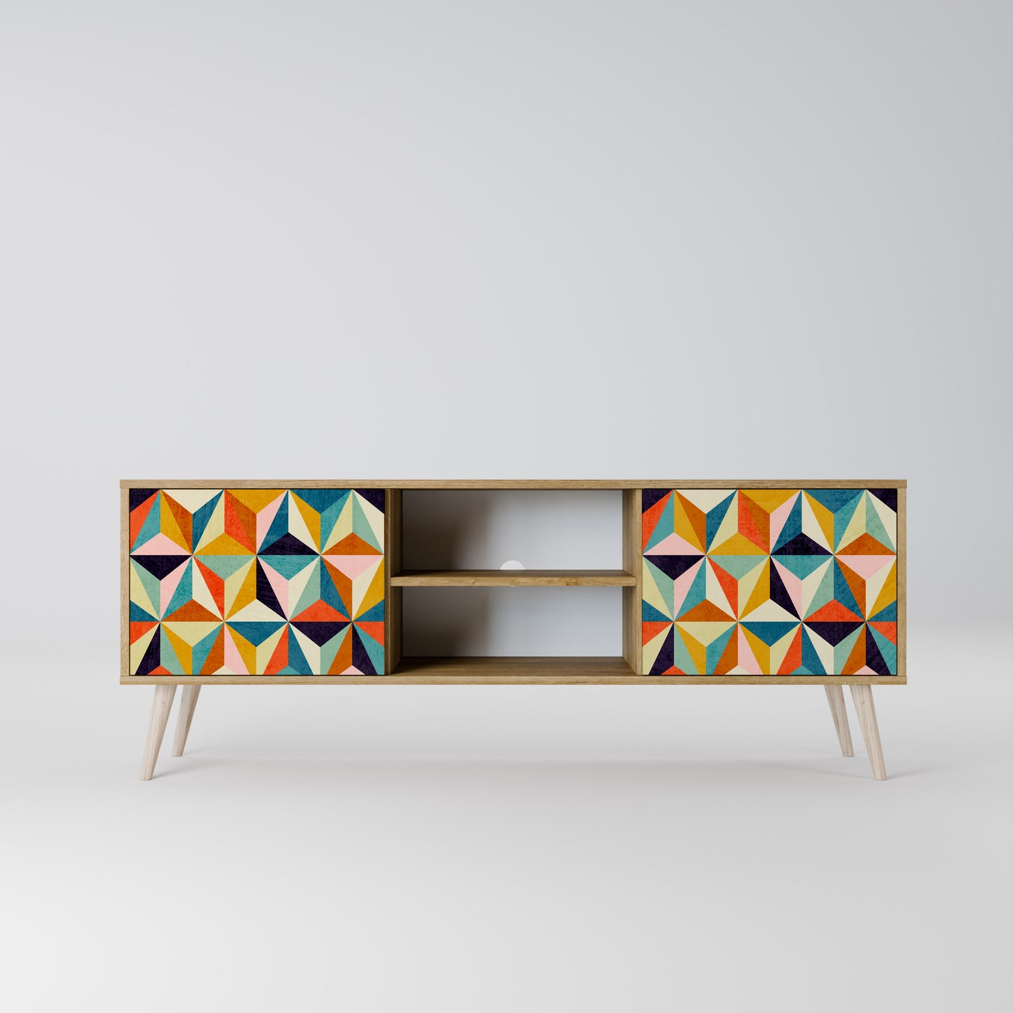 TESSELATE TREASURES Dvoudveřový TV stolek
