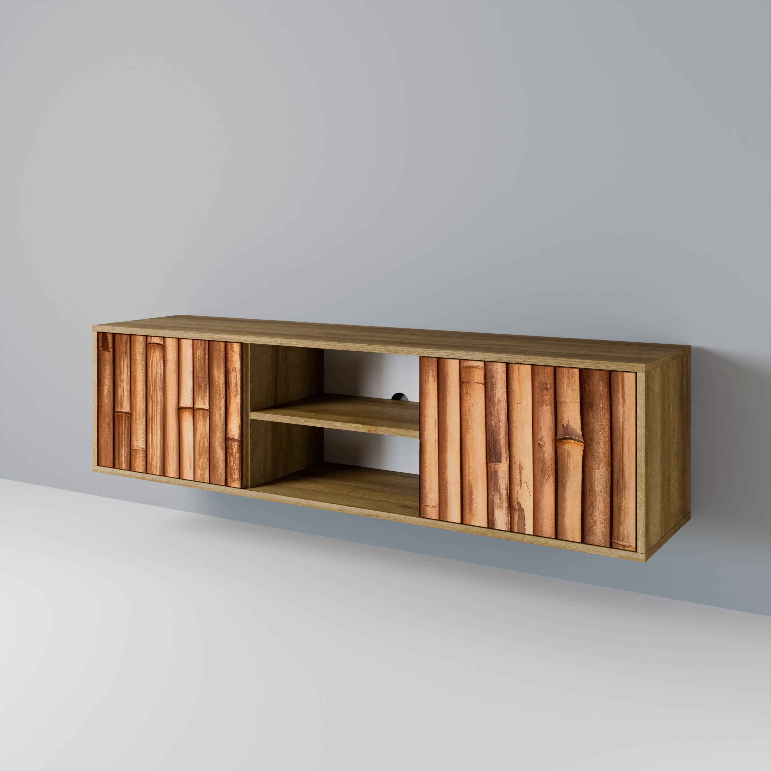 NATURAL WOOD Dvoudveřový TV stolek