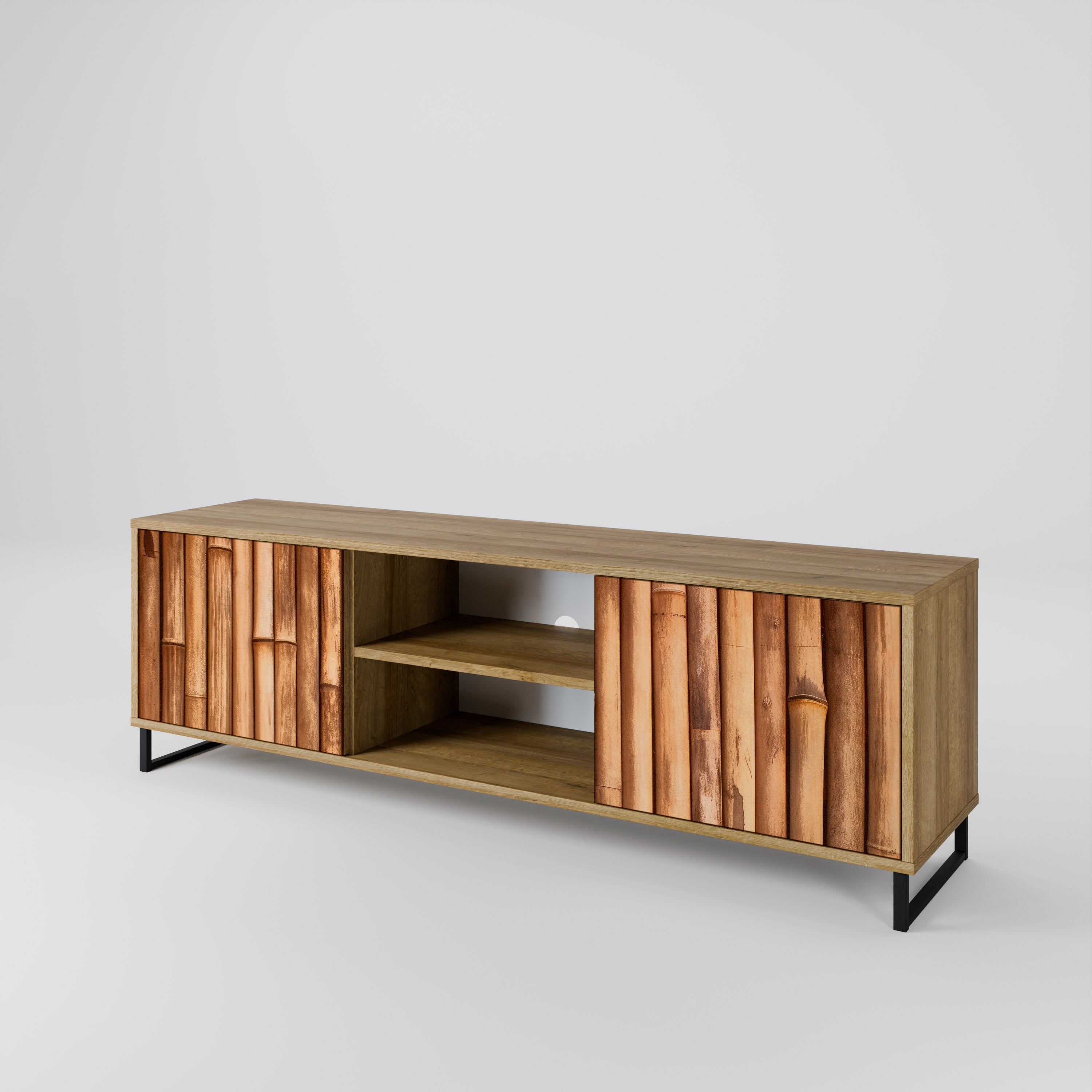 NATURAL WOOD Dvoudveřový TV stolek
