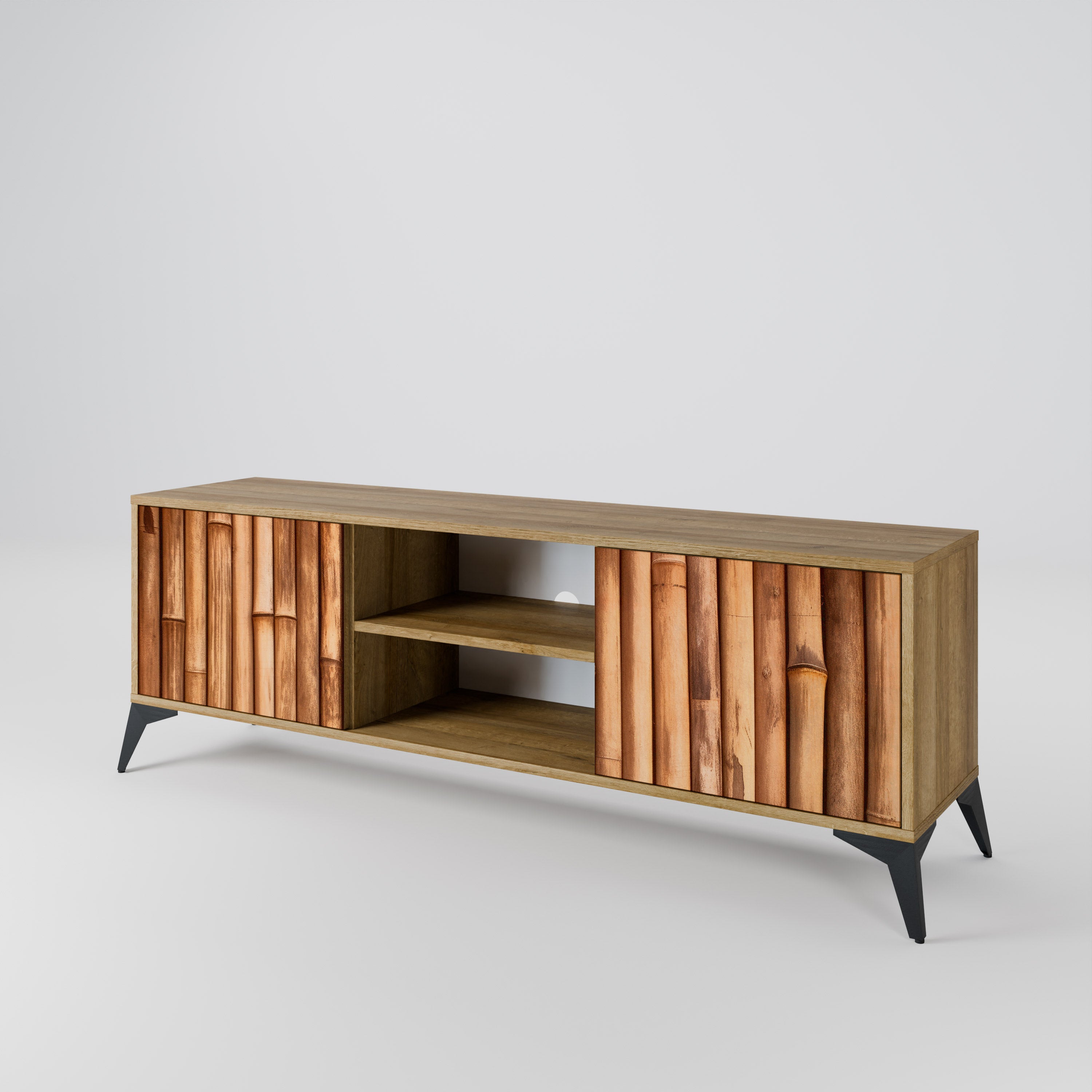 NATURAL WOOD Dvoudveřový TV stolek