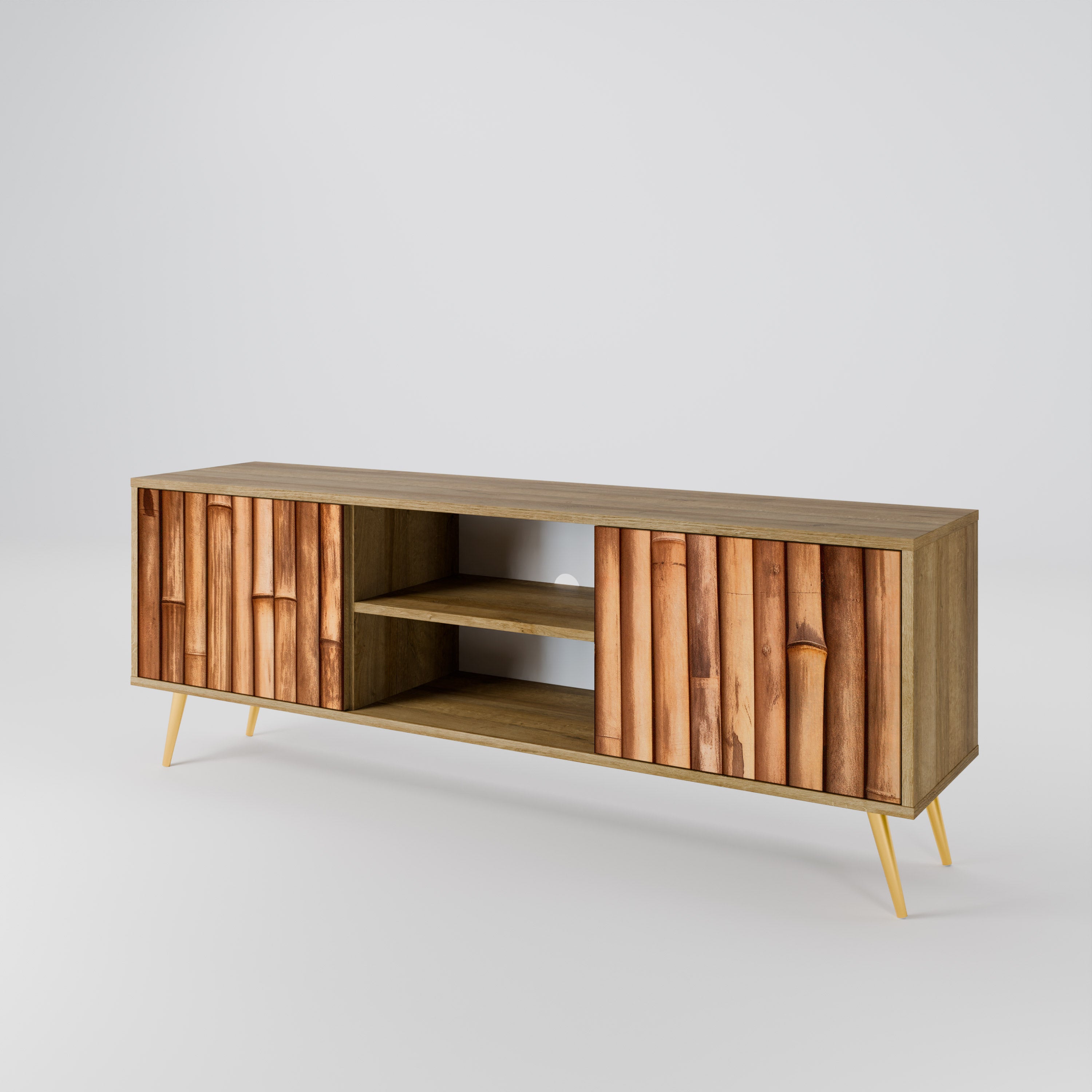 NATURAL WOOD Dvoudveřový TV stolek