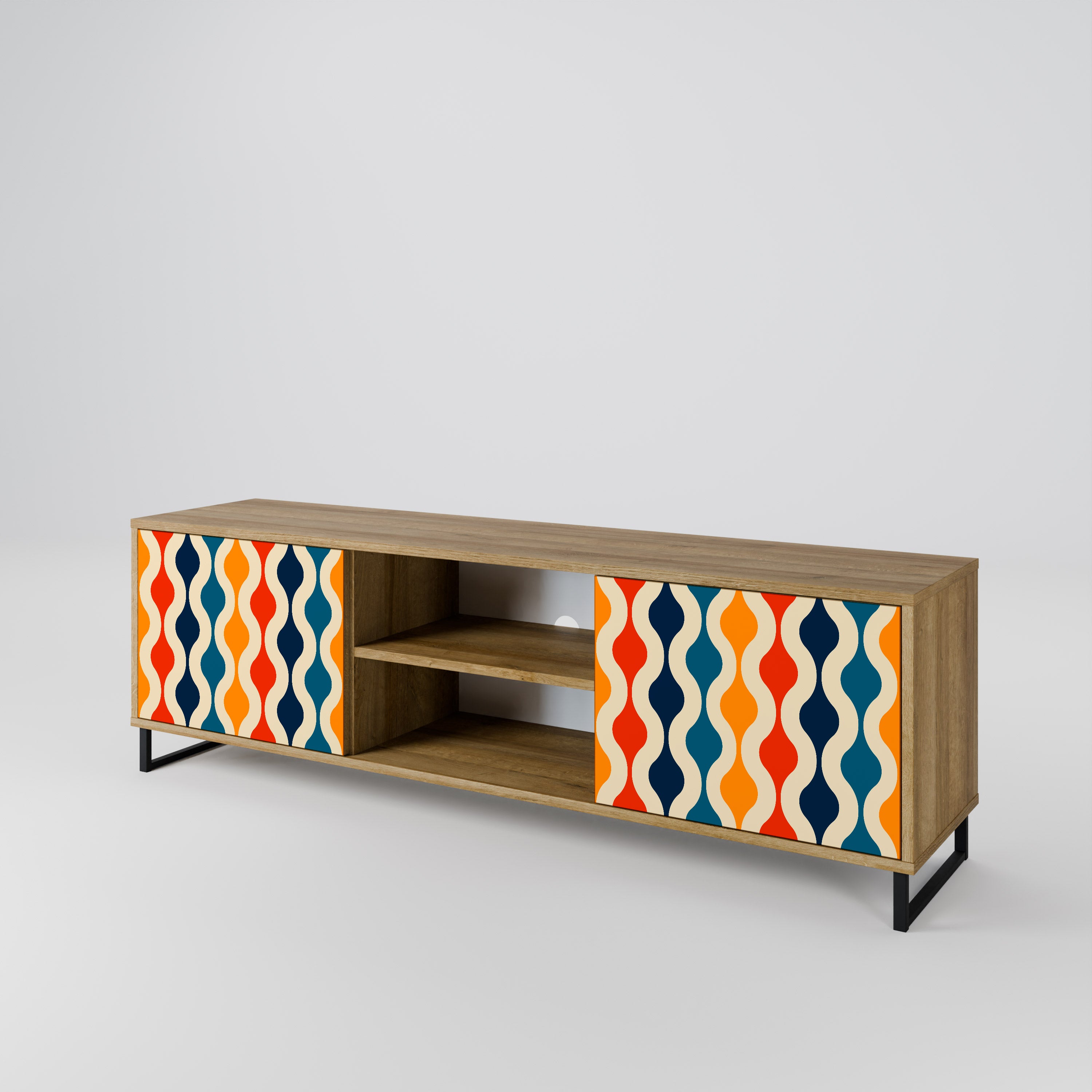 COLORFUL NOSTALGIA 2-Door TV Cabinet