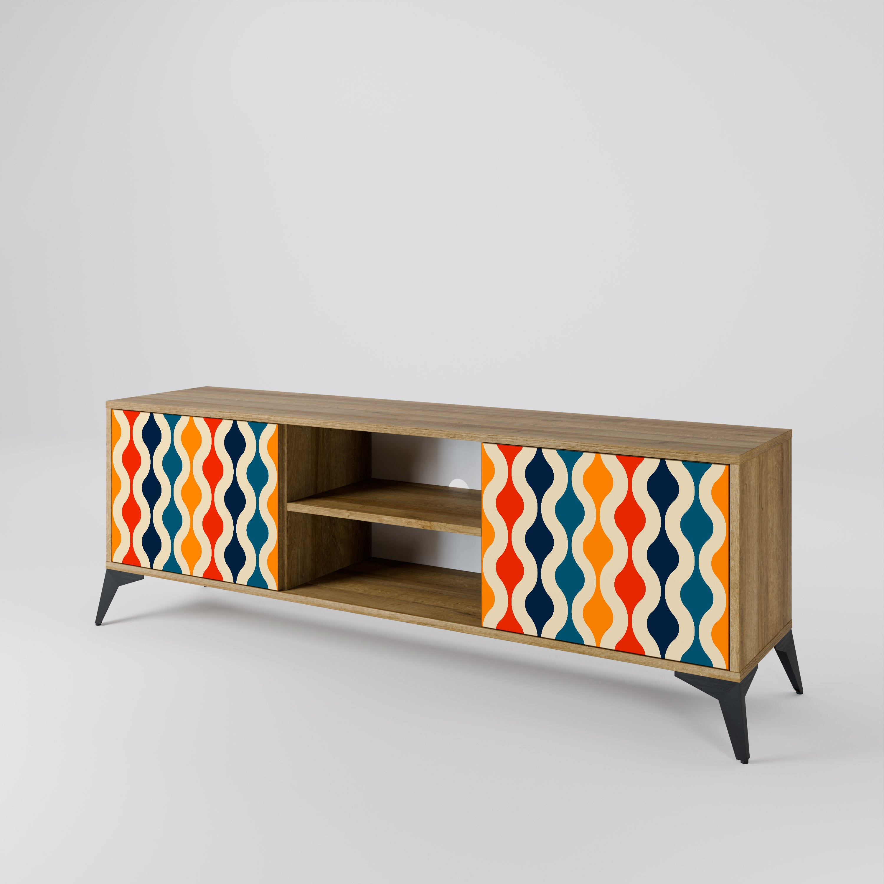 COLORFUL NOSTALGIA 2-Door TV Cabinet