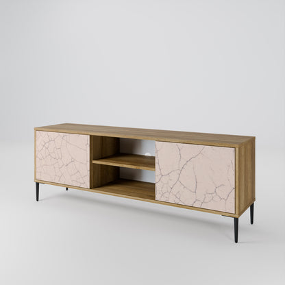 CERAMIC TEXTURE Dvoudveřový TV stolek
