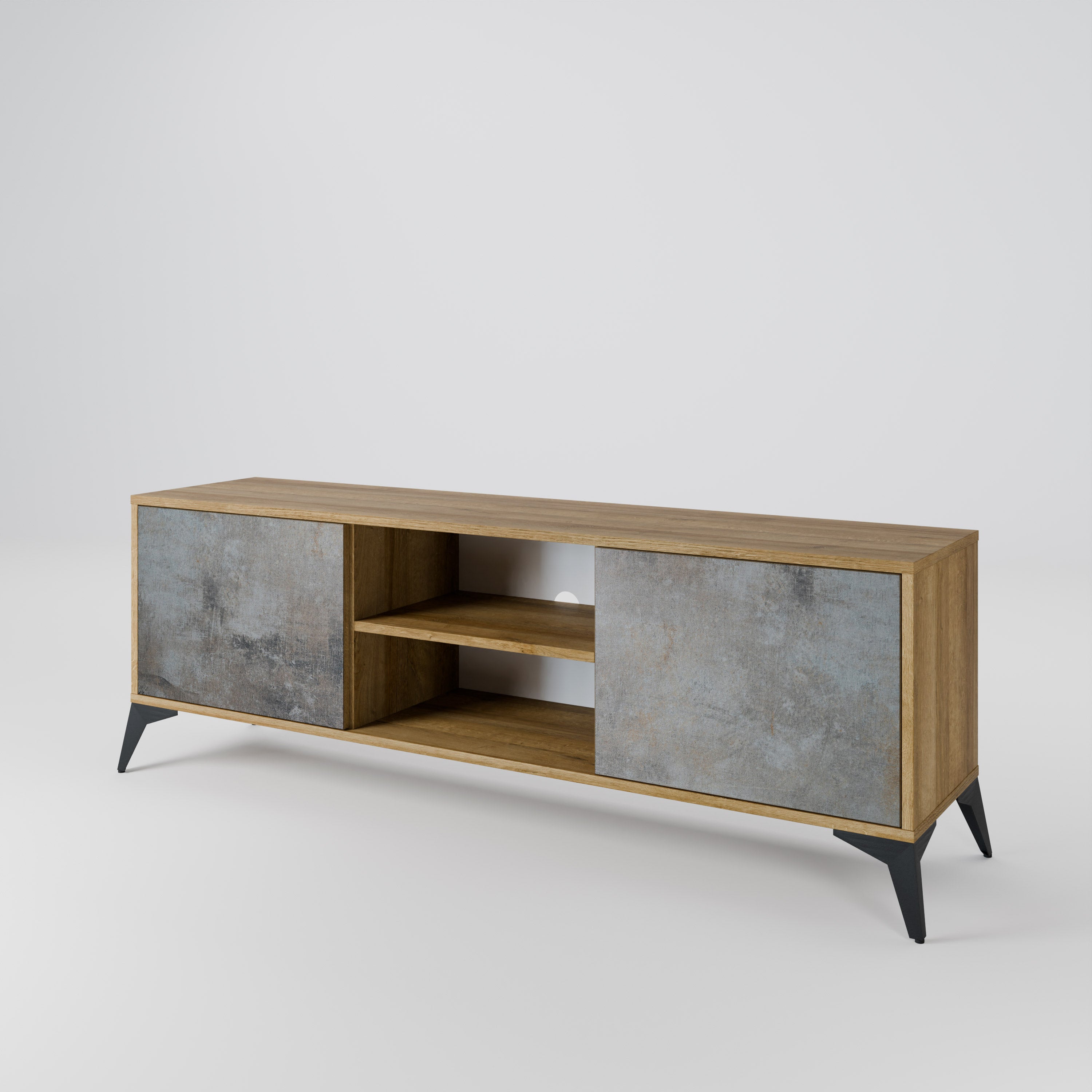 CONCRETE WALL 2-Door TV Cabinet