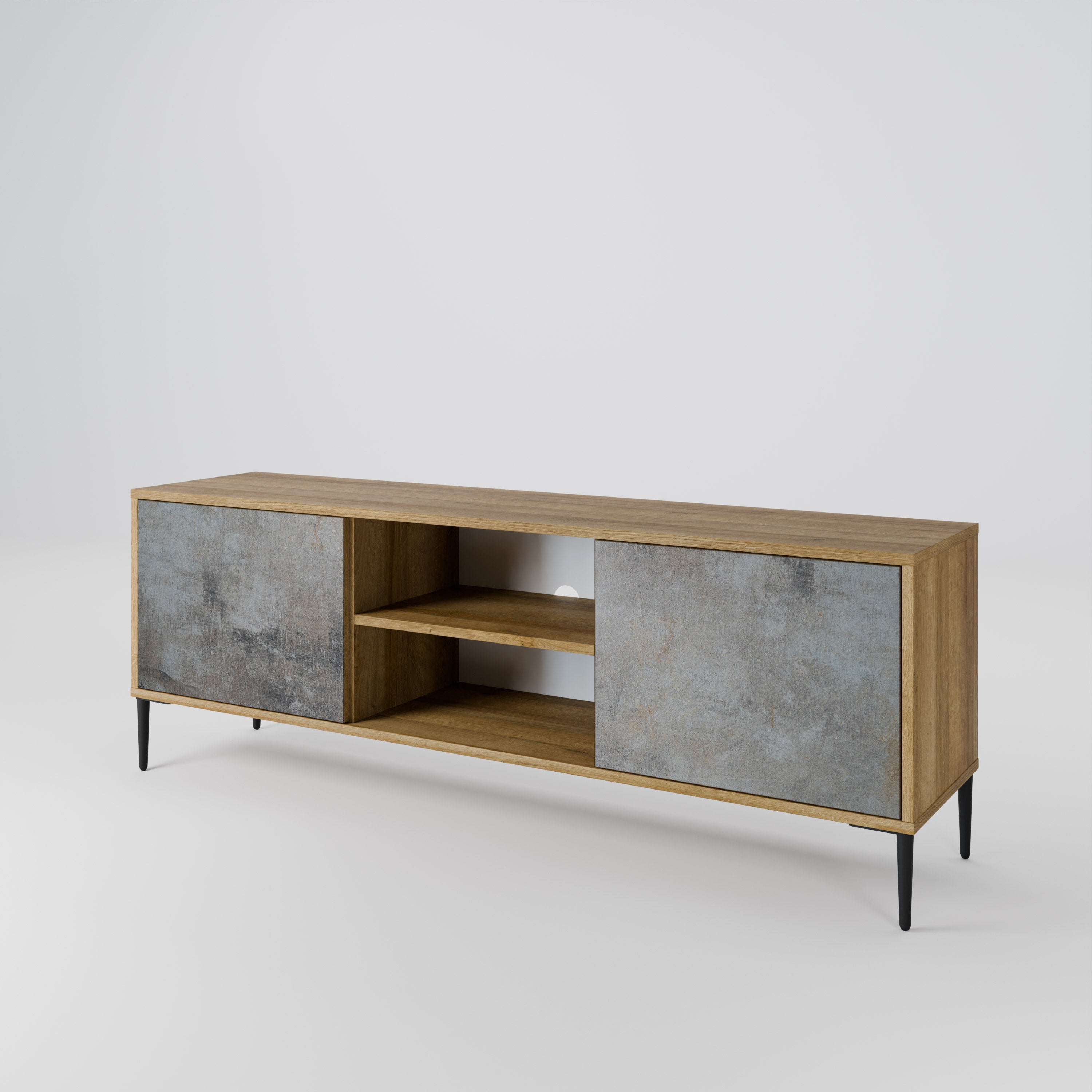 CONCRETE WALL 2-Door TV Cabinet