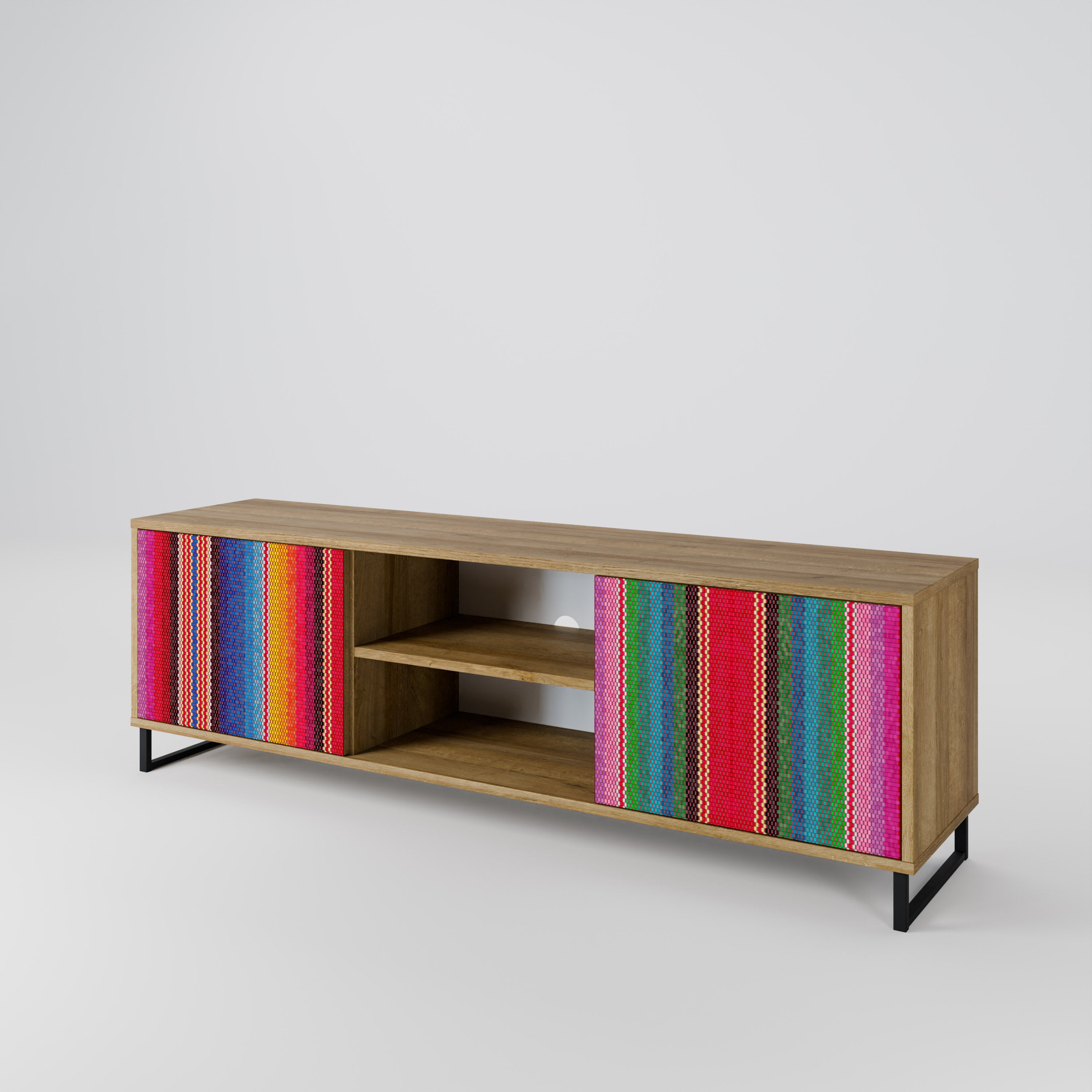 ETHNIC MEXICAN 2-Door TV Cabinet