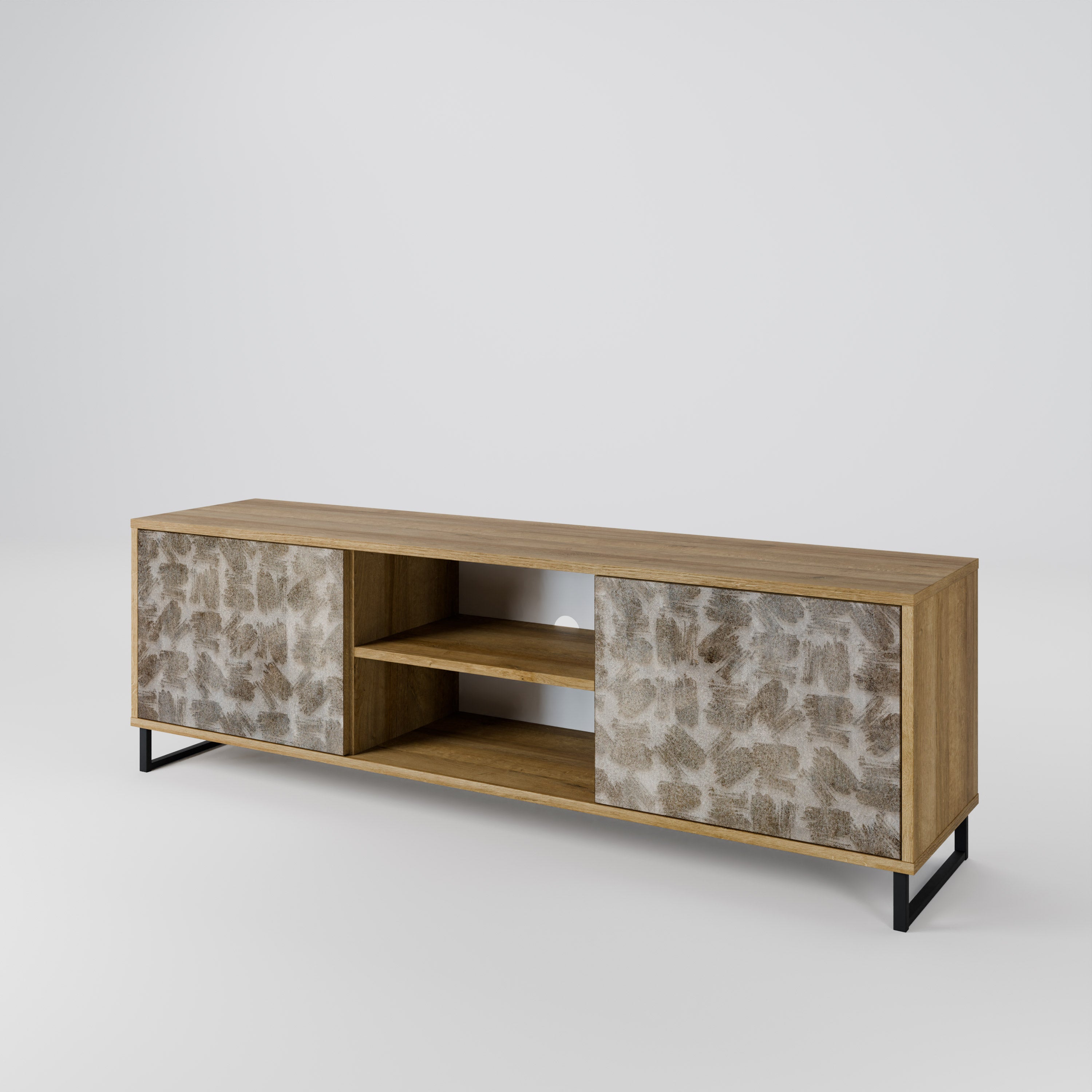 SLIGHTLY BLURRED 2-Door TV Cabinet