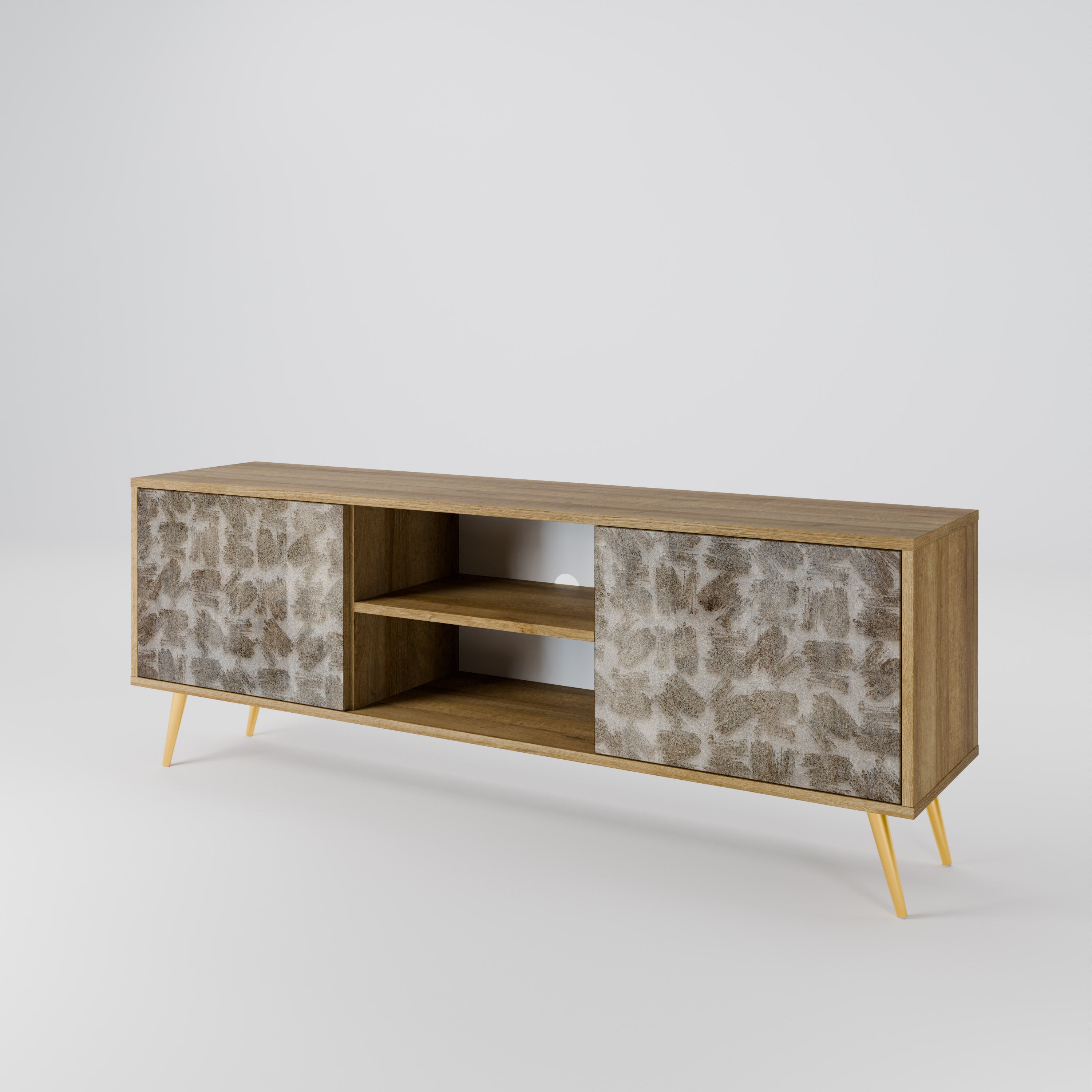 SLIGHTLY BLURRED 2-Door TV Cabinet