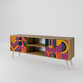 ELECTRIC PATTERNS 2-Door TV Cabinet