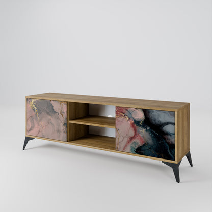GILDED SWIRLS Dvoudveřový TV stolek