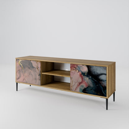 GILDED SWIRLS Dvoudveřový TV stolek