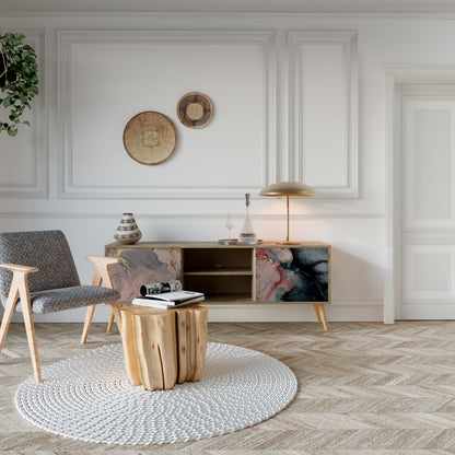 GILDED SWIRLS Dvoudveřový TV stolek