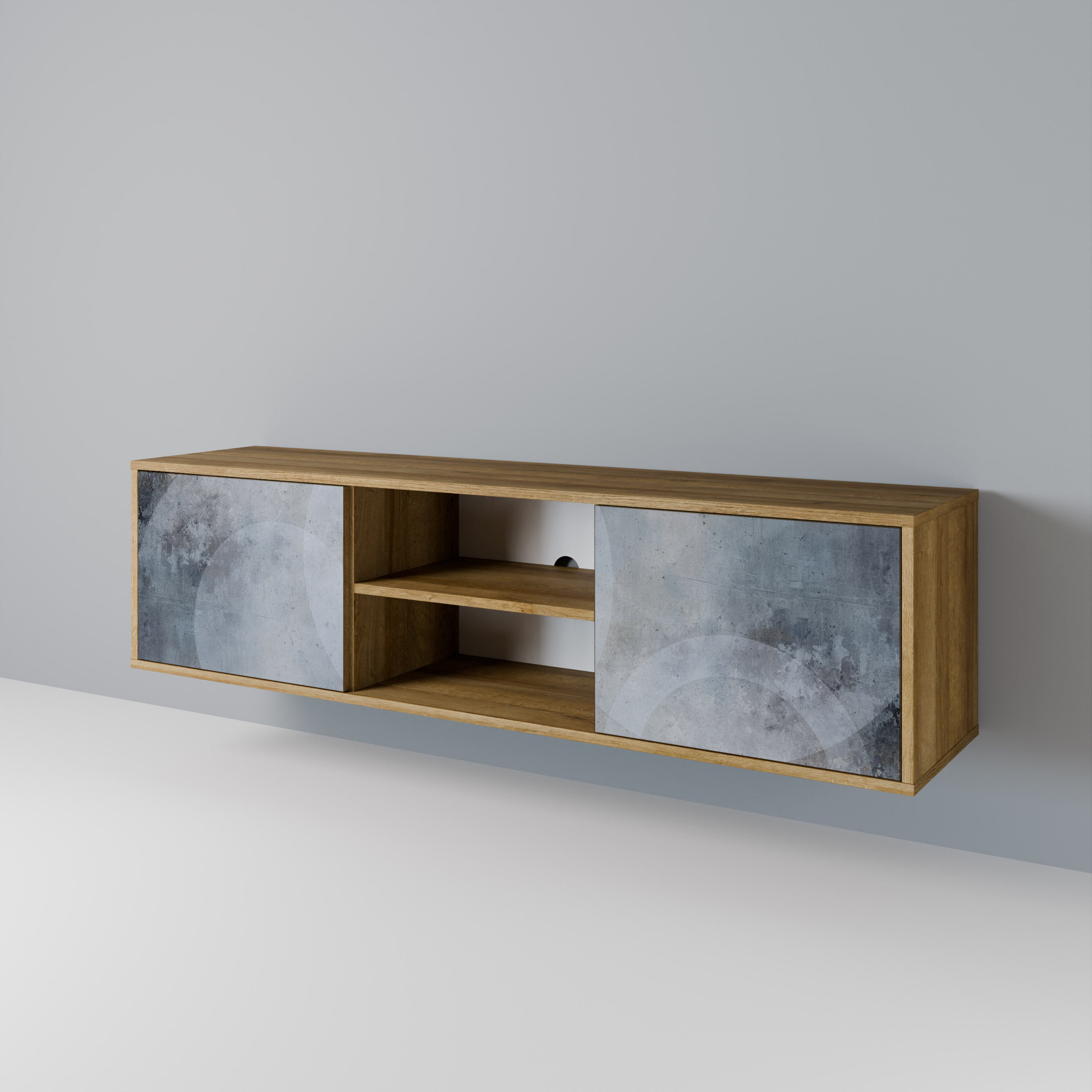 MUTED ARC 2-Door TV Cabinet
