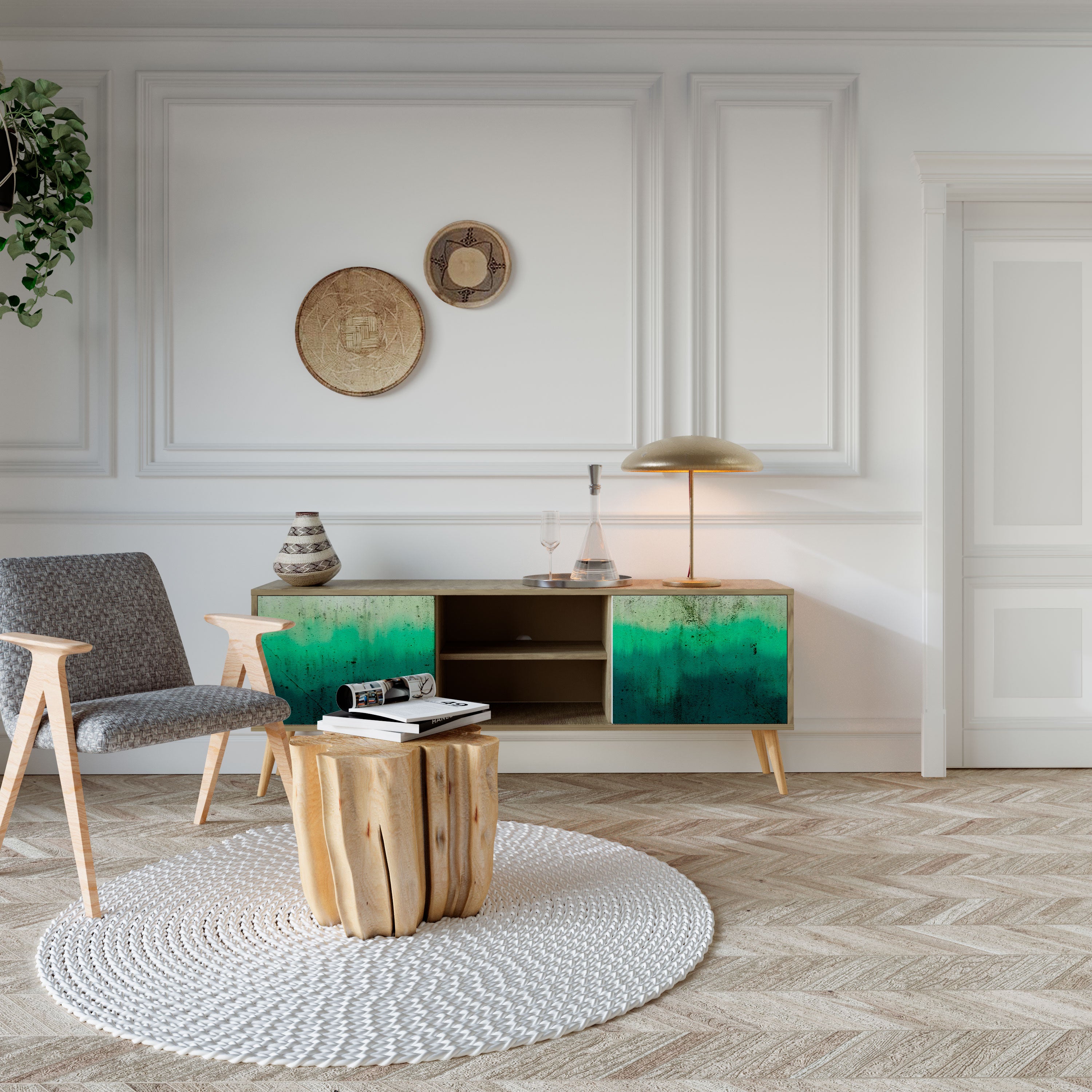 NORTHERN LIGHTS 2-Door TV Cabinet