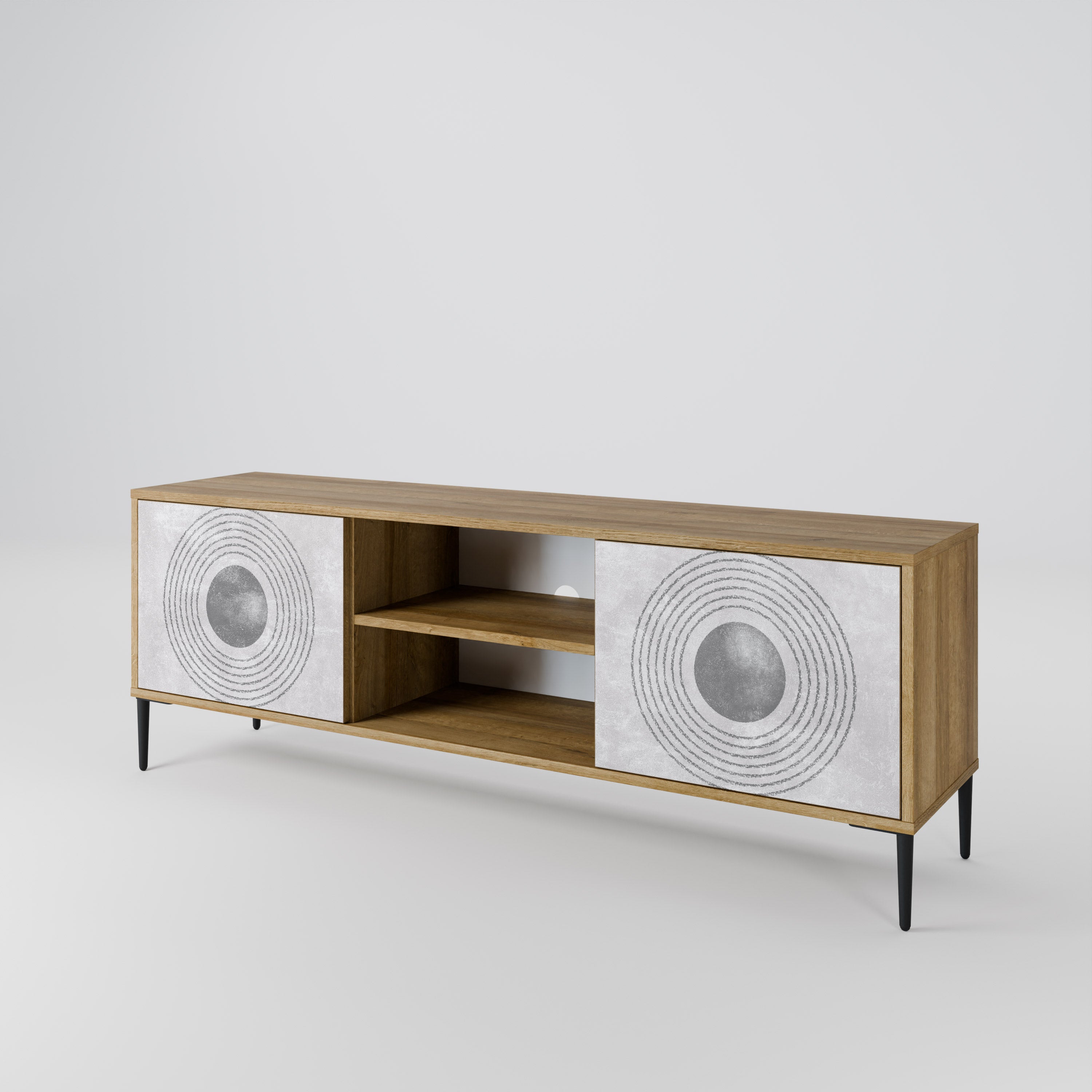 SOLID CIRCLES 2-Door TV Cabinet