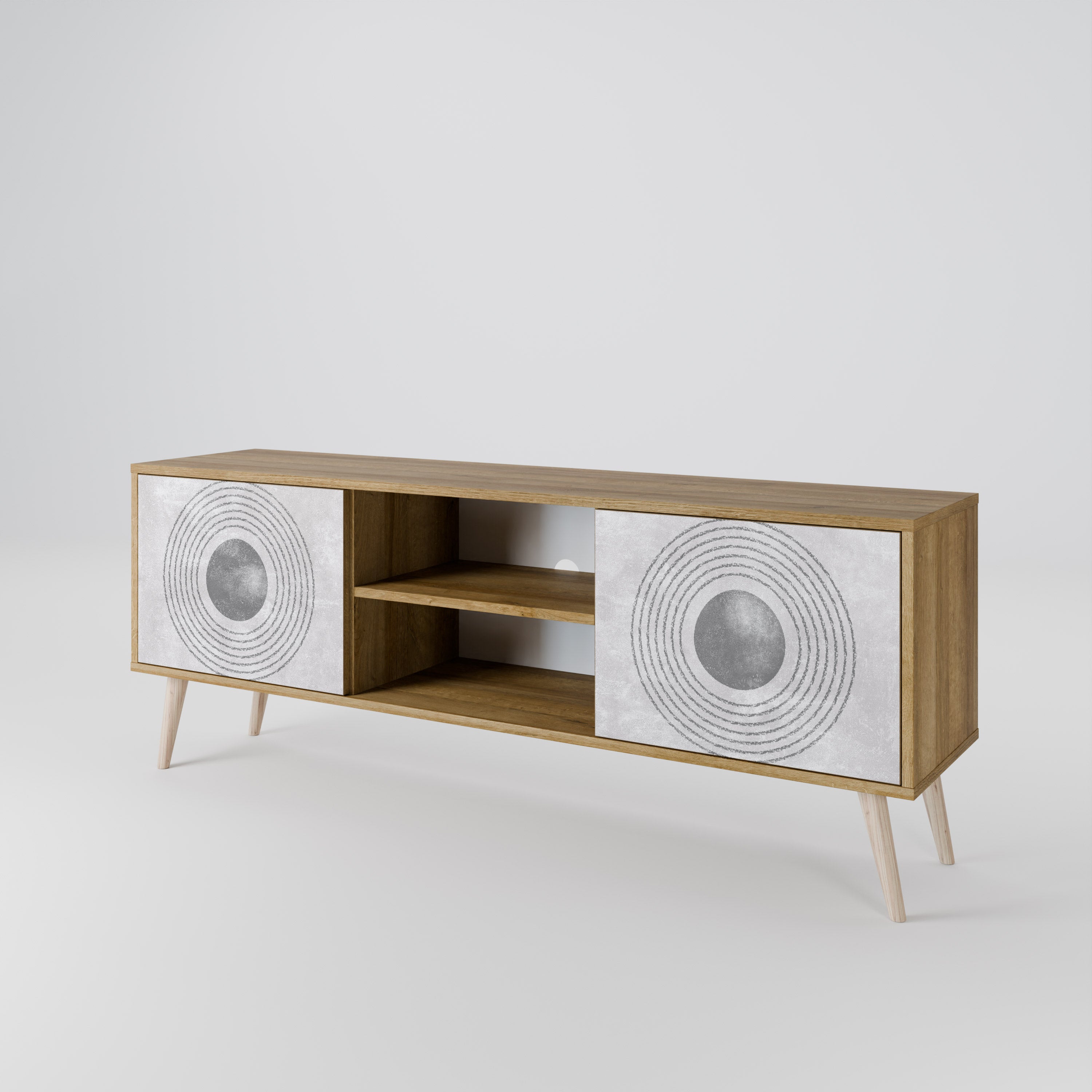 SOLID CIRCLES 2-Door TV Cabinet