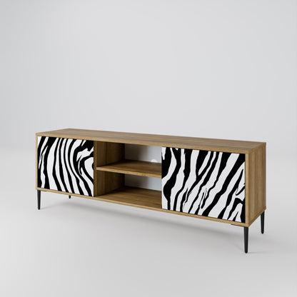SPLENDID ZEBRA Dvoudveřový TV stolek