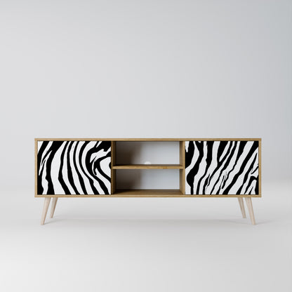 SPLENDID ZEBRA Dvoudveřový TV stolek