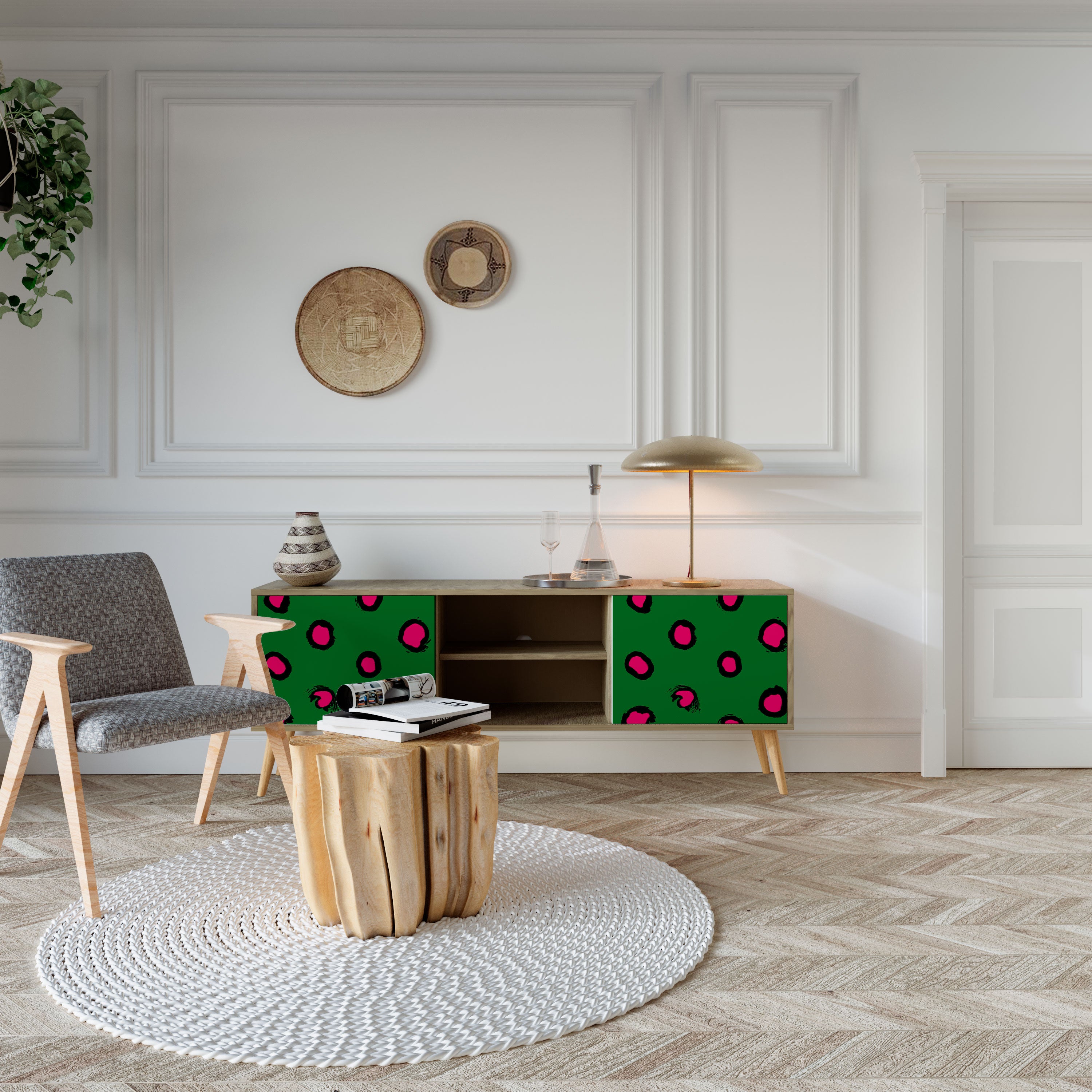 FUNKY SPOTS 2-Door TV Cabinet