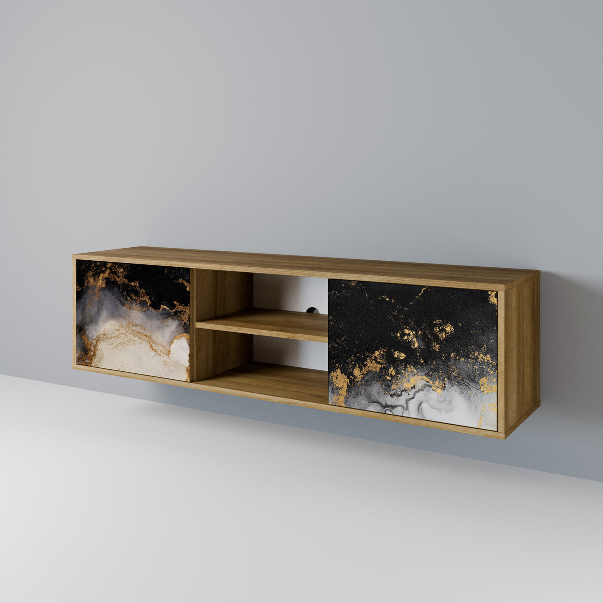 MARBLE OF TOMMORROW Dvoudveřový TV stolek