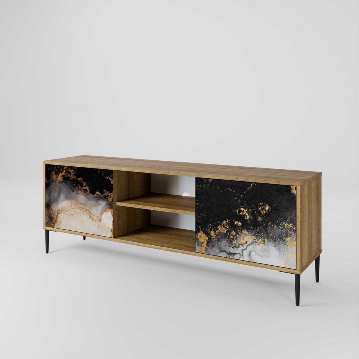 MARBLE OF TOMMORROW Dvoudveřový TV stolek