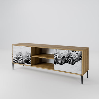 MONOCHROME MIRAGE Dvoudveřový TV stolek