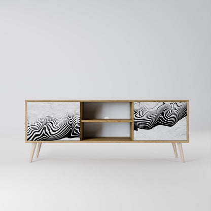 MONOCHROME MIRAGE Dvoudveřový TV stolek
