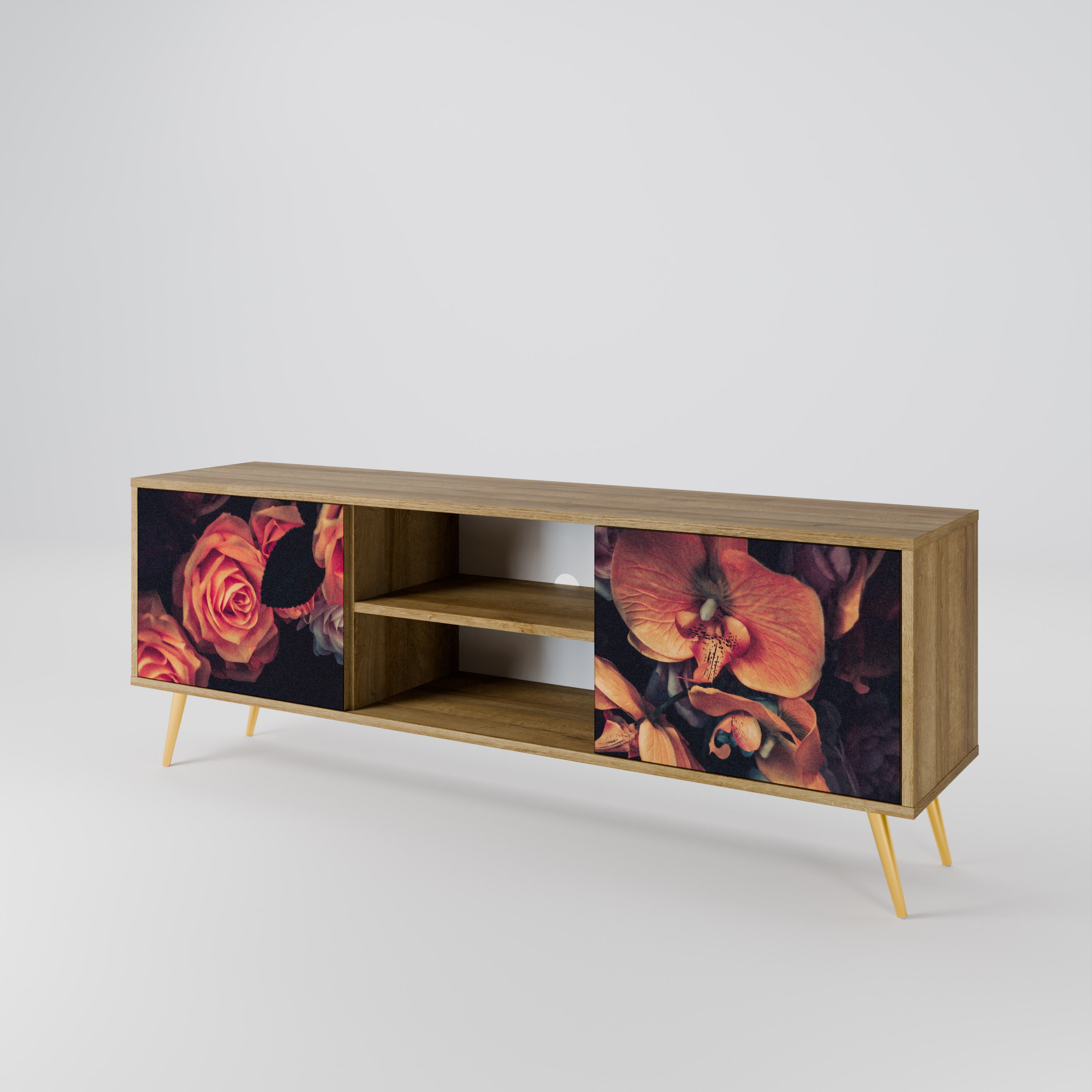 NEVERENDING BLOOM 2-Door TV Cabinet