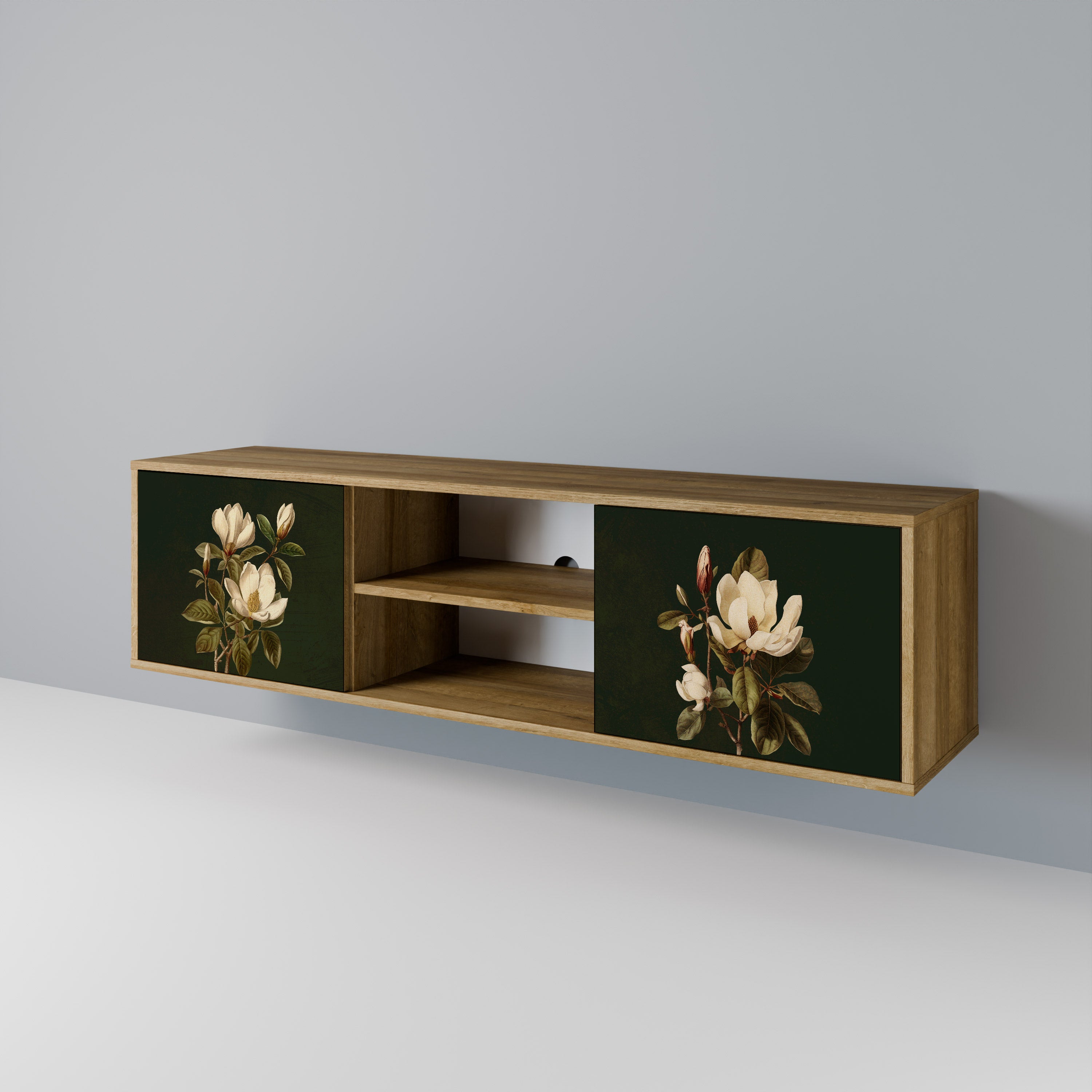FLORAL NOIR 2-Door TV Cabinet