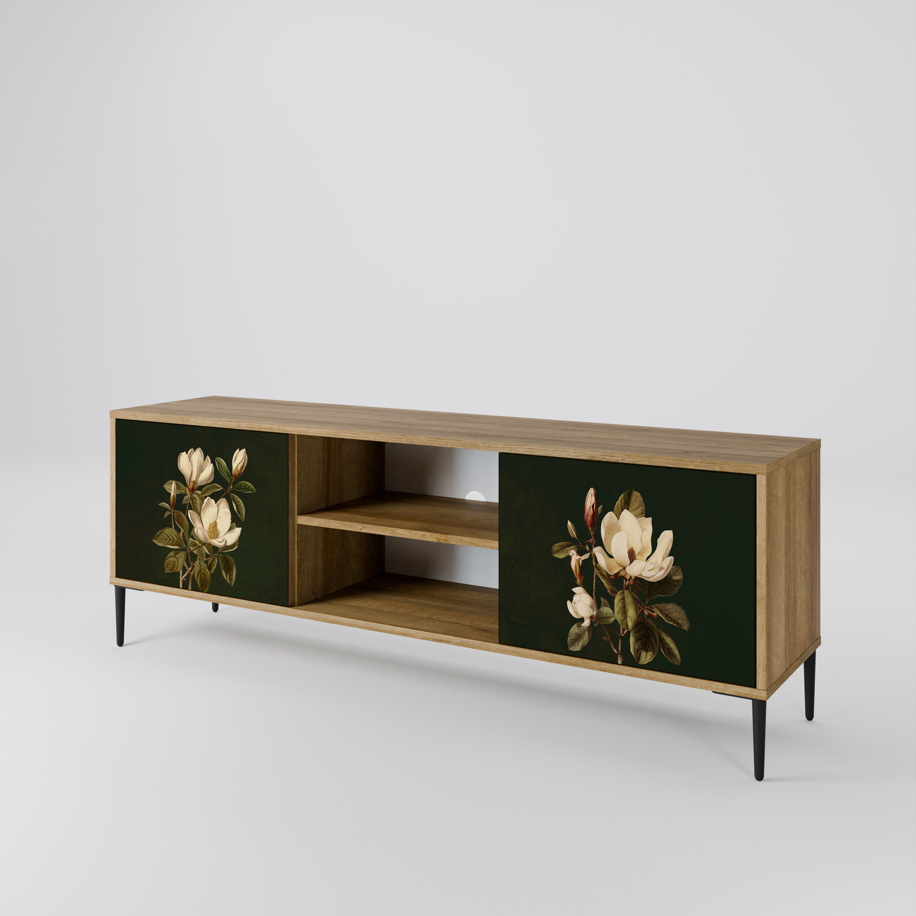 FLORAL NOIR 2-Door TV Cabinet