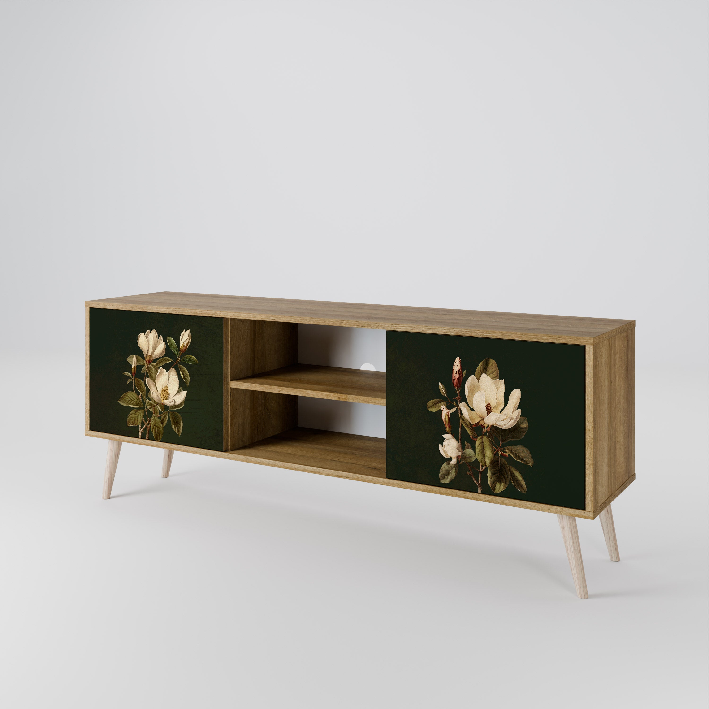 FLORAL NOIR 2-Door TV Cabinet