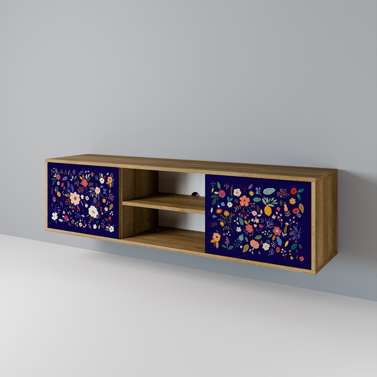 FLORAL COMBINATION Dvoudveřový TV stolek