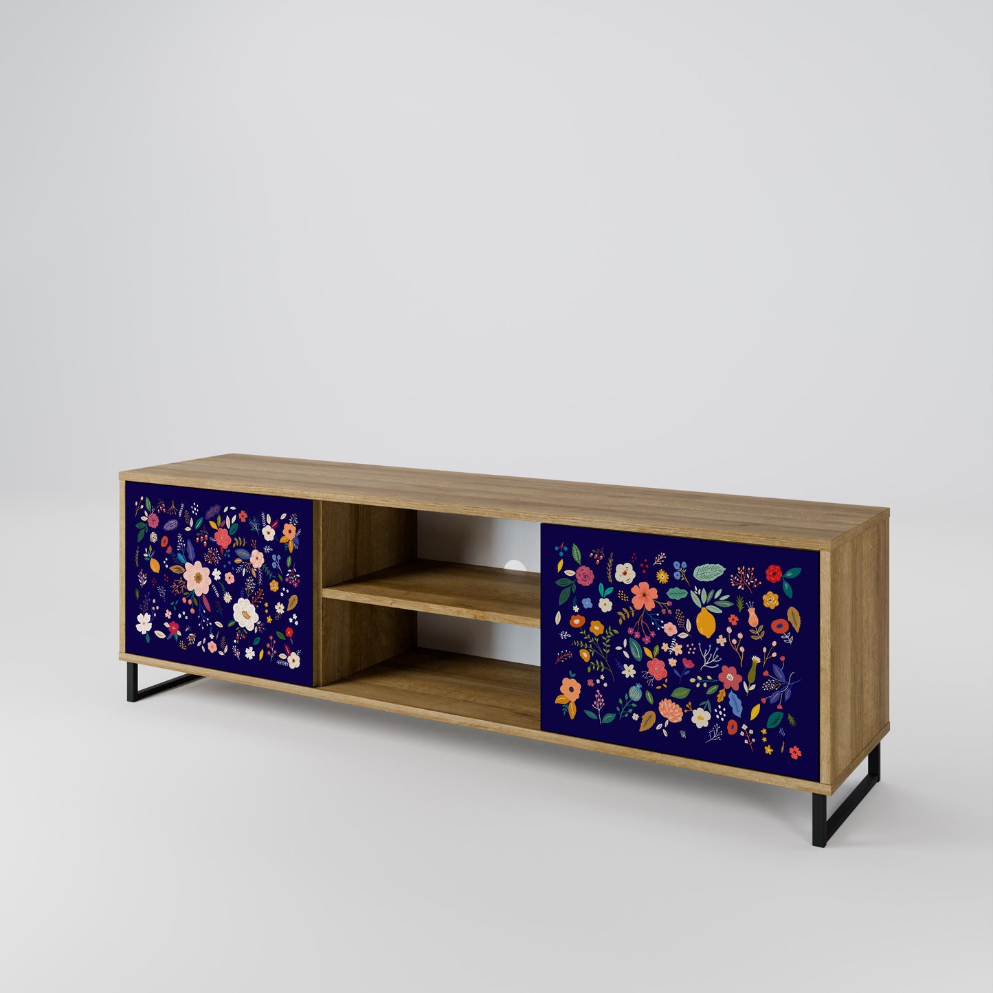 FLORAL COMBINATION Dvoudveřový TV stolek