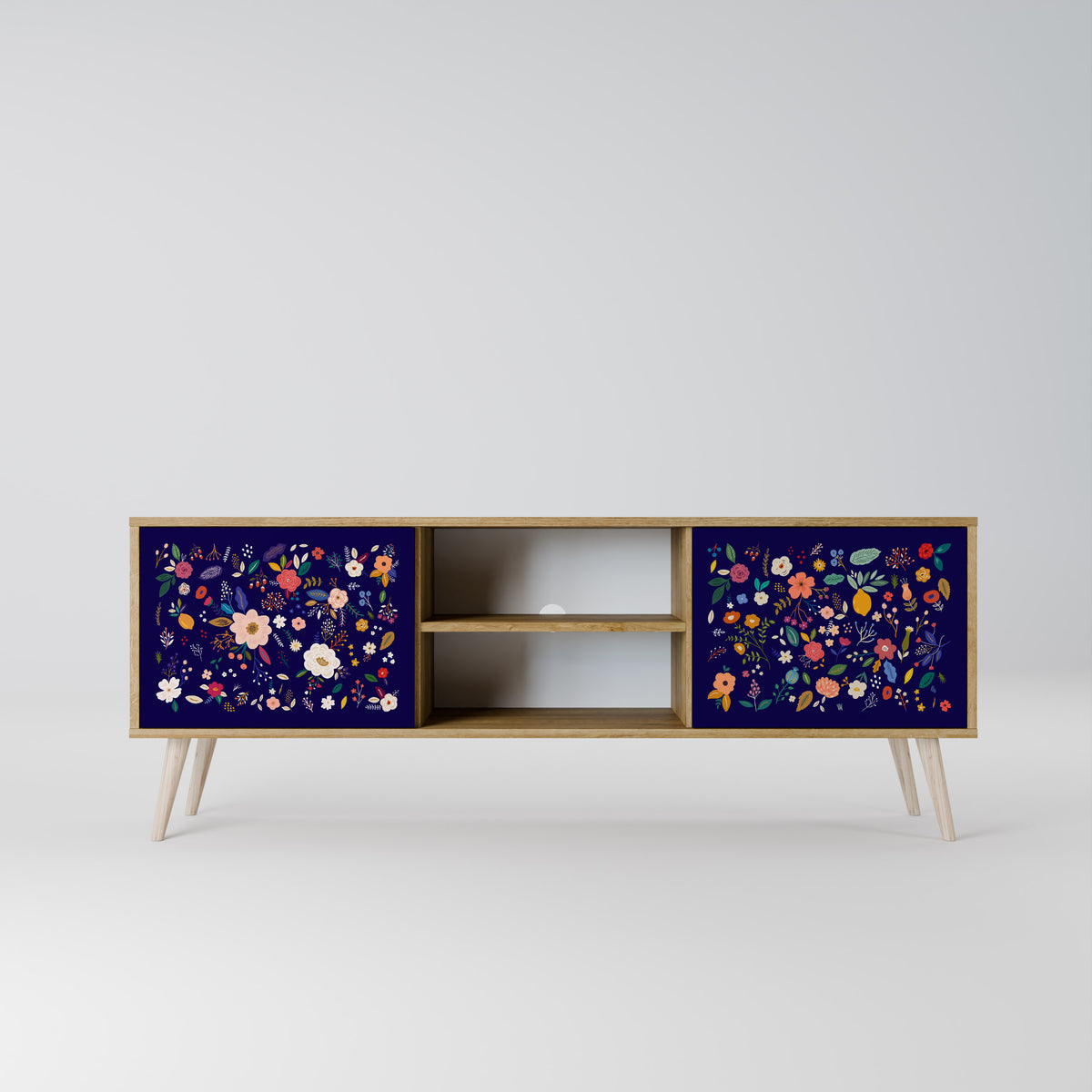 FLORAL COMBINATION Dvoudveřový TV stolek