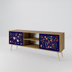 FLORAL COMBINATION 2-Door TV Cabinet