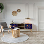 FLORAL COMBINATION 2-Door TV Cabinet