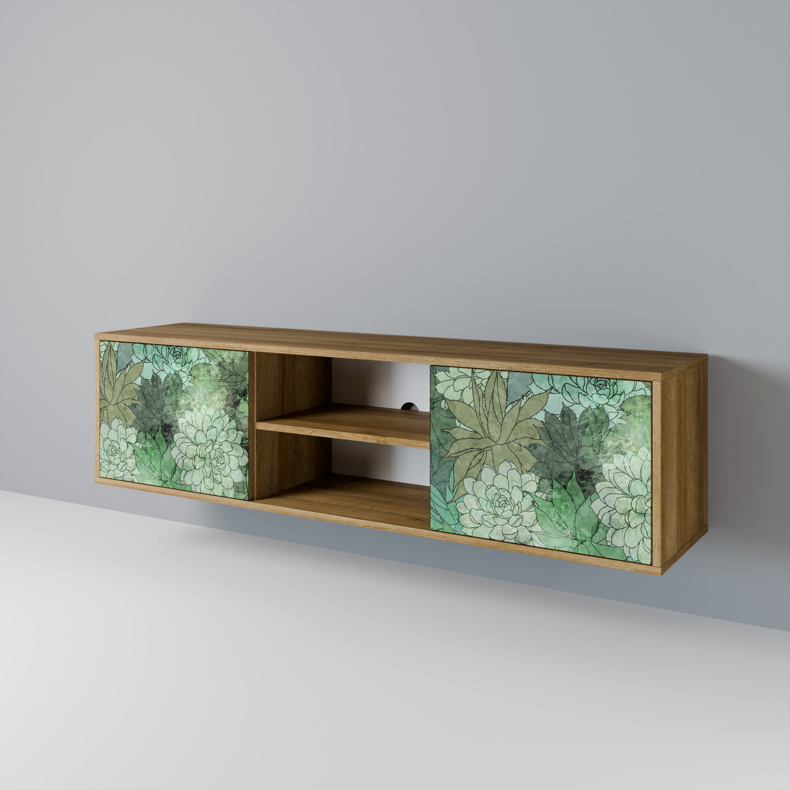 SUCCULENT CLUSTER 2-Door TV Cabinet