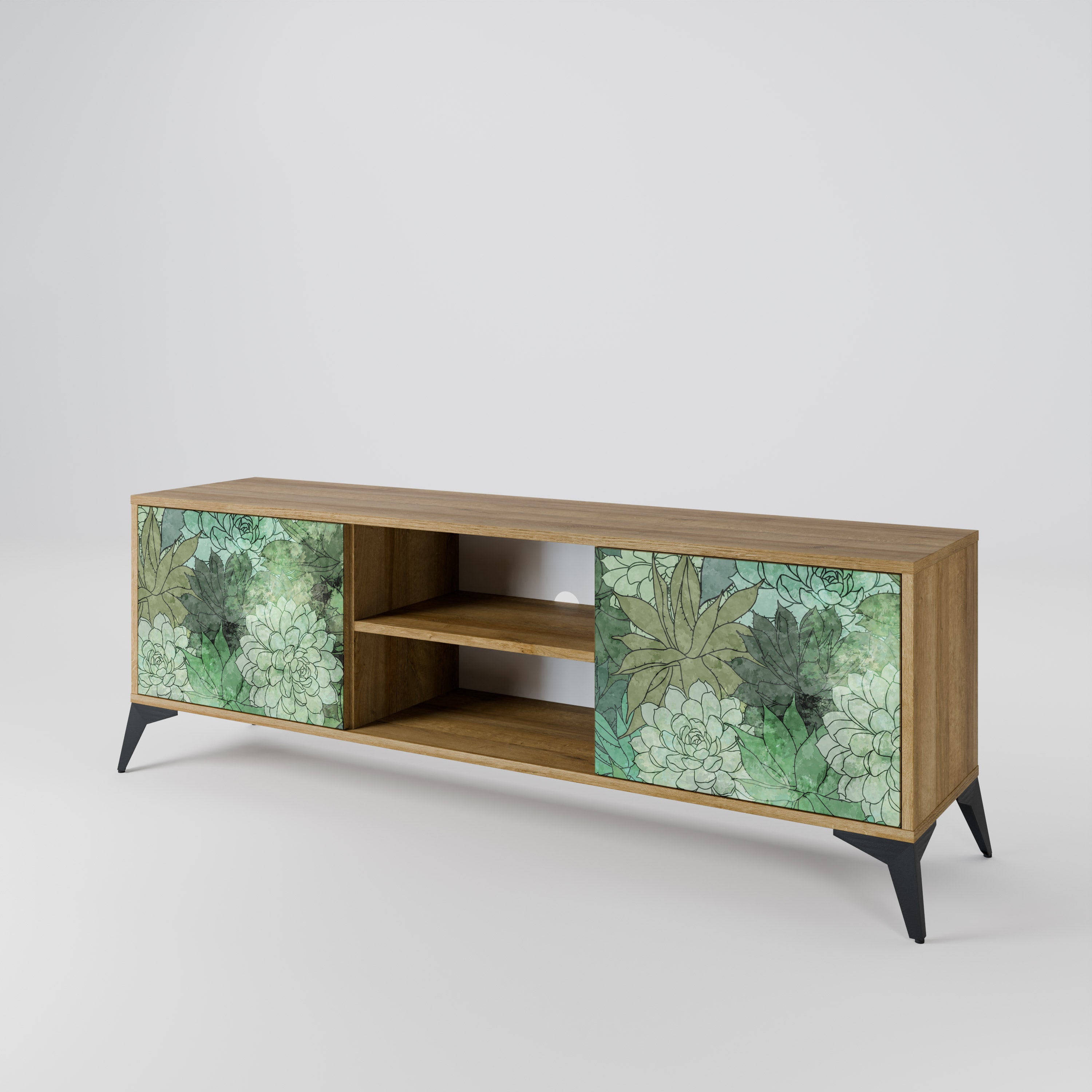 SUCCULENT CLUSTER 2-Door TV Cabinet