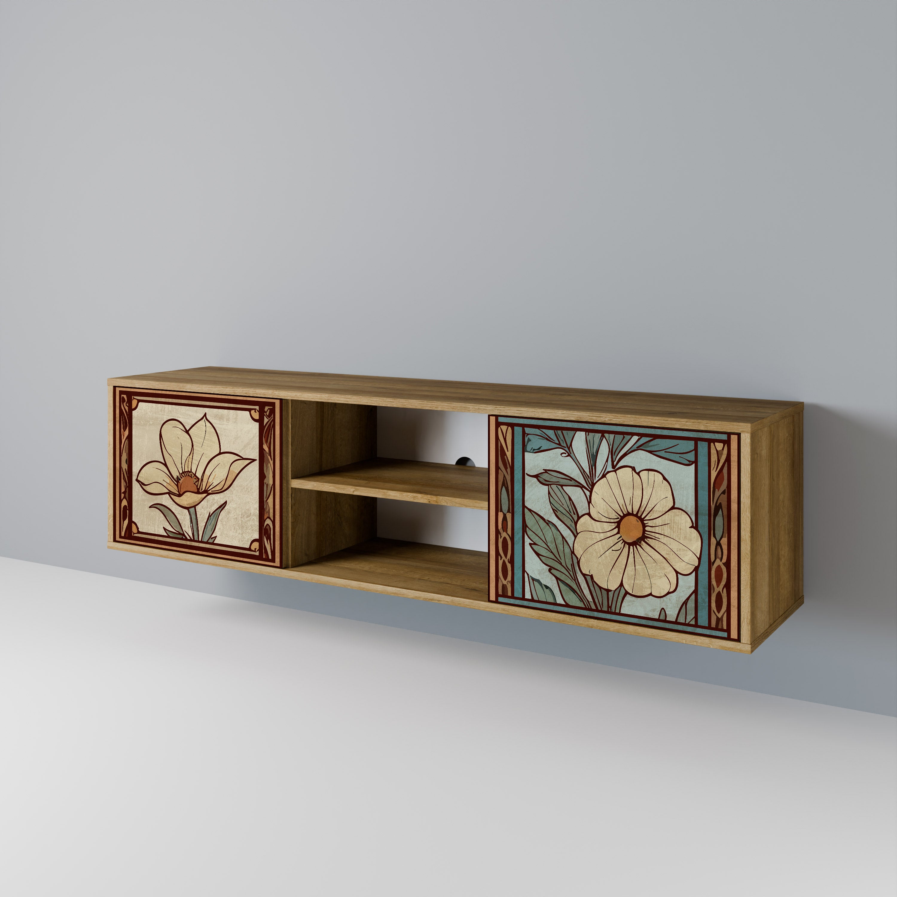 TIMELESS FLORA 2-Door TV Cabinet