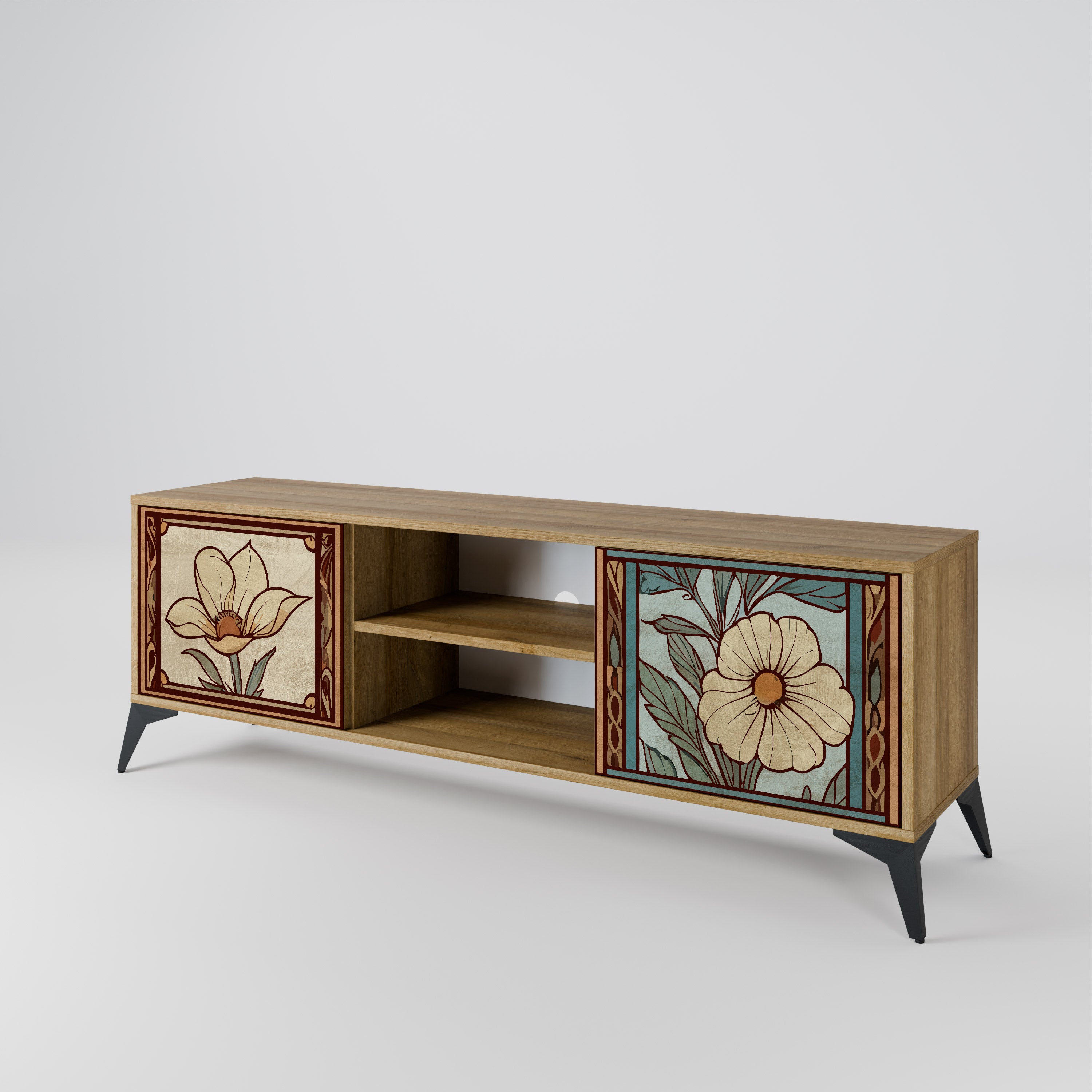 TIMELESS FLORA 2-Door TV Cabinet